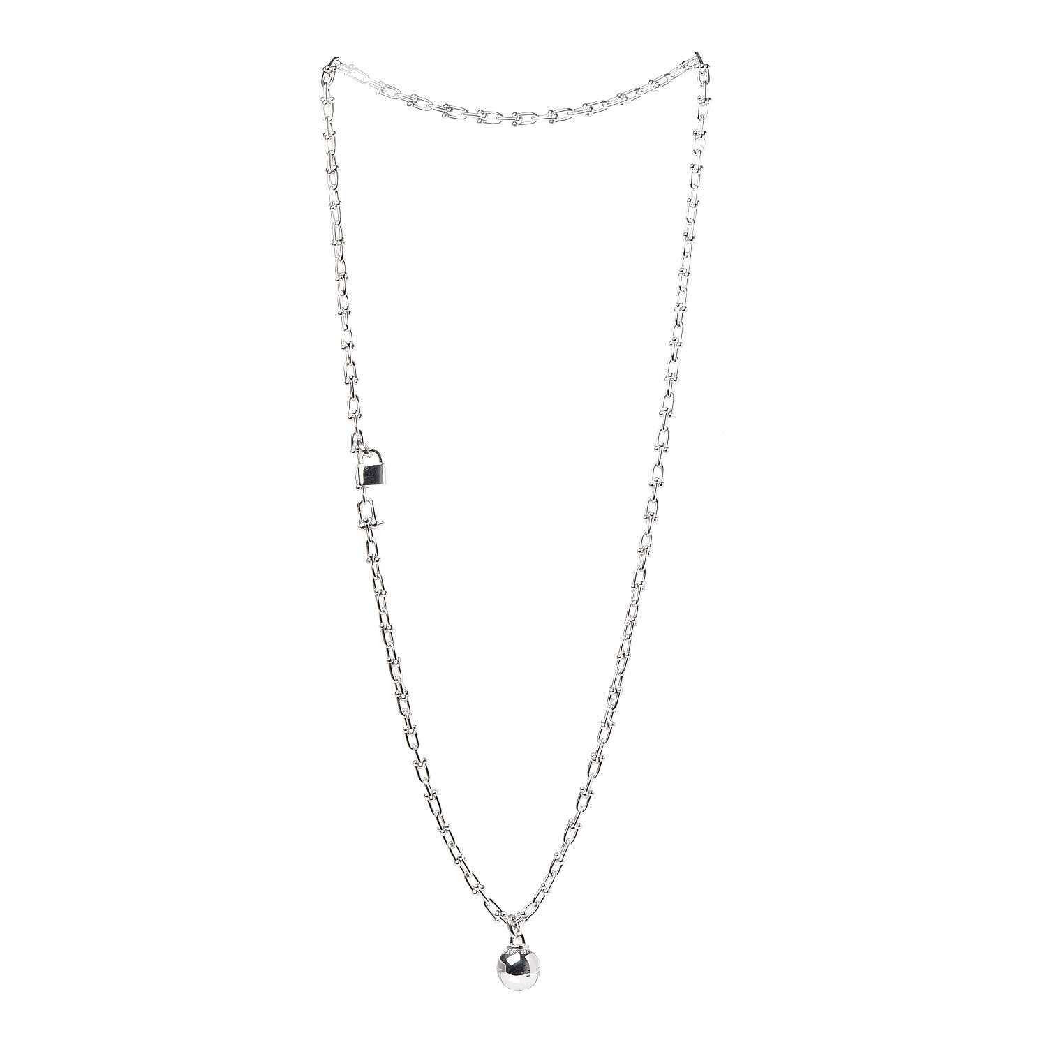 TIFFANY Sterling Silver Tiffany HardWear Wrap Necklace 414645