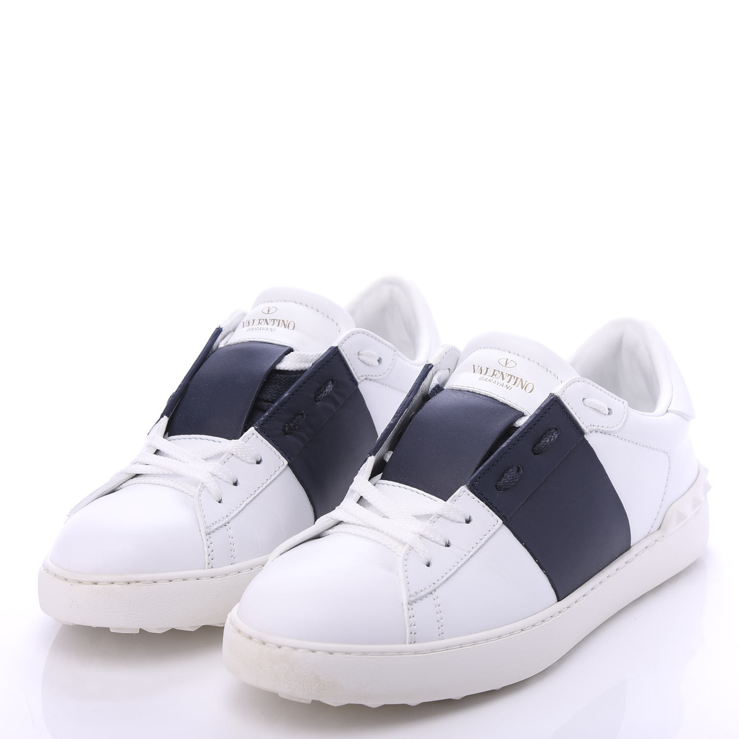 open sneaker in calfskin leather