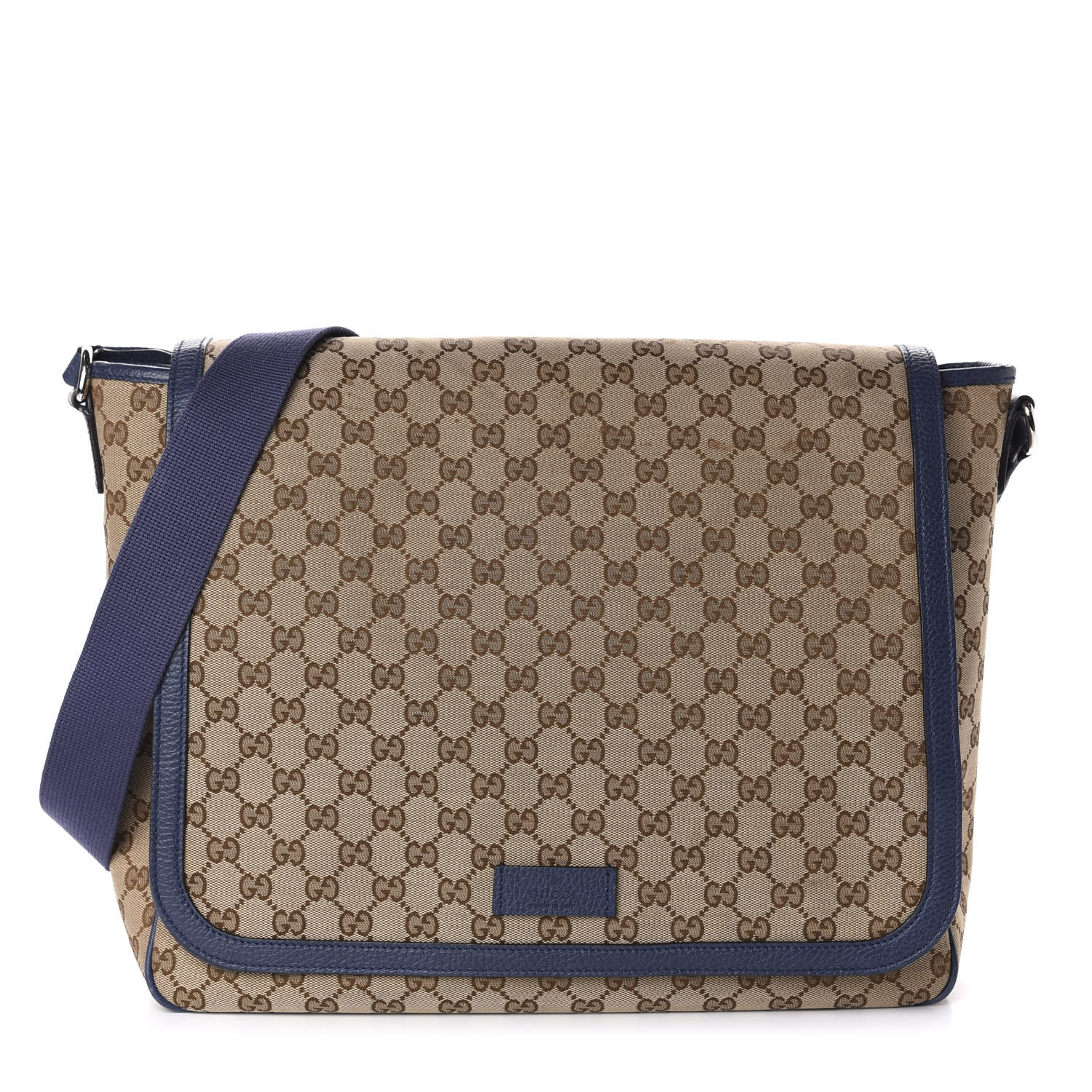 gucci diaper bag blue