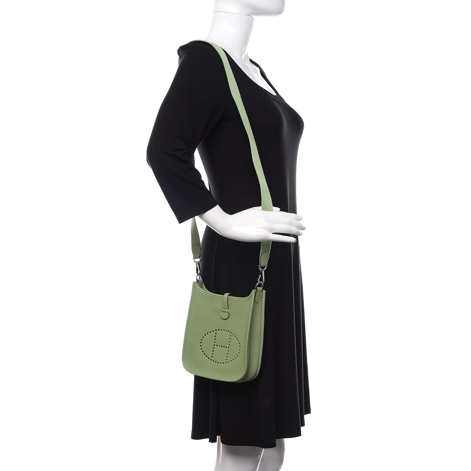 Hermes Evelyne Mini- Vert Cypress GHW, Luxury, Bags & Wallets on Carousell