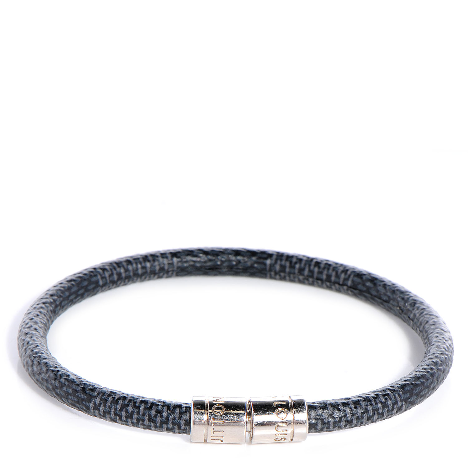 LOUIS VUITTON Damier Graphite Keep It Bracelet 19 80265