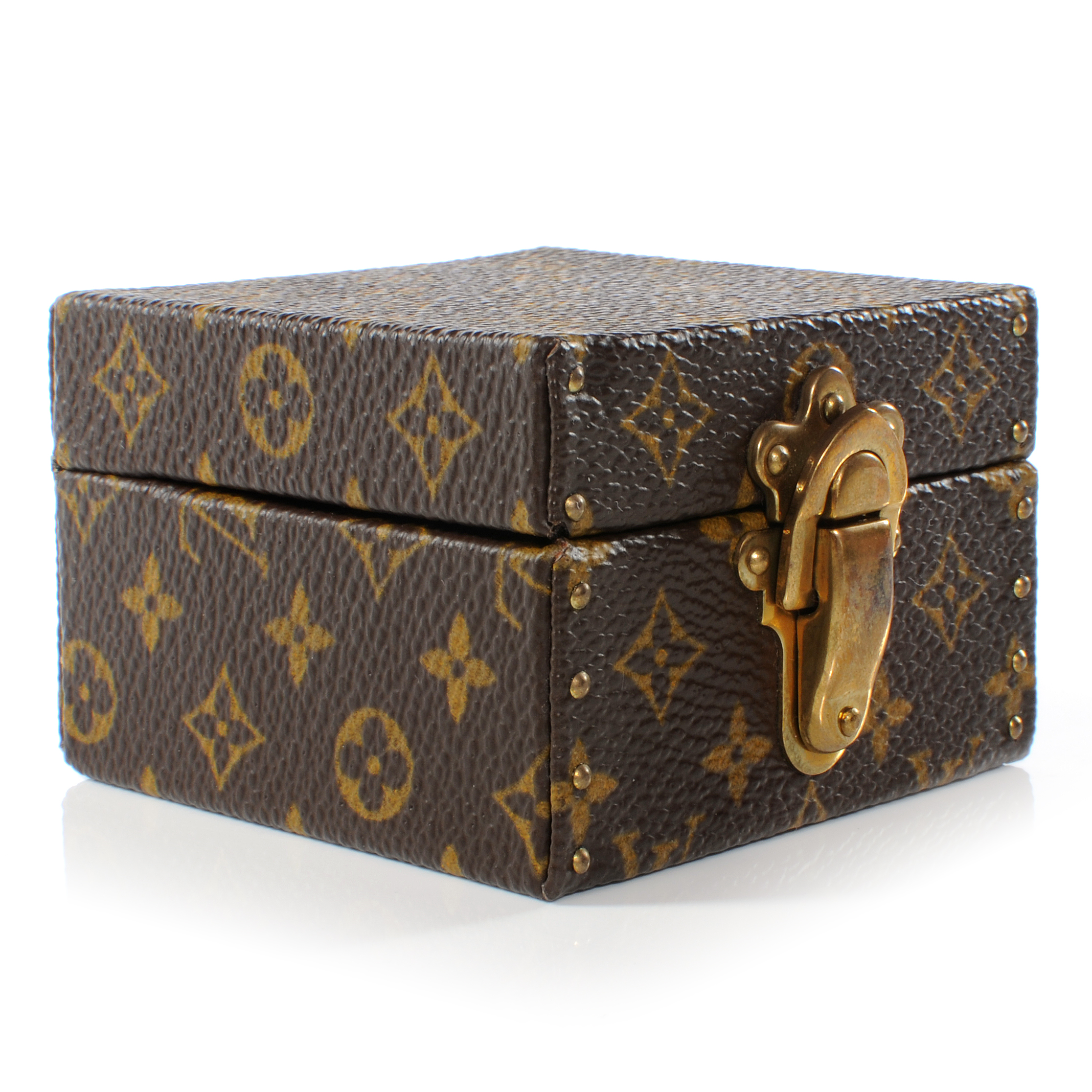 LOUIS VUITTON Monogram Ring Box Mini Trunk Case 40778