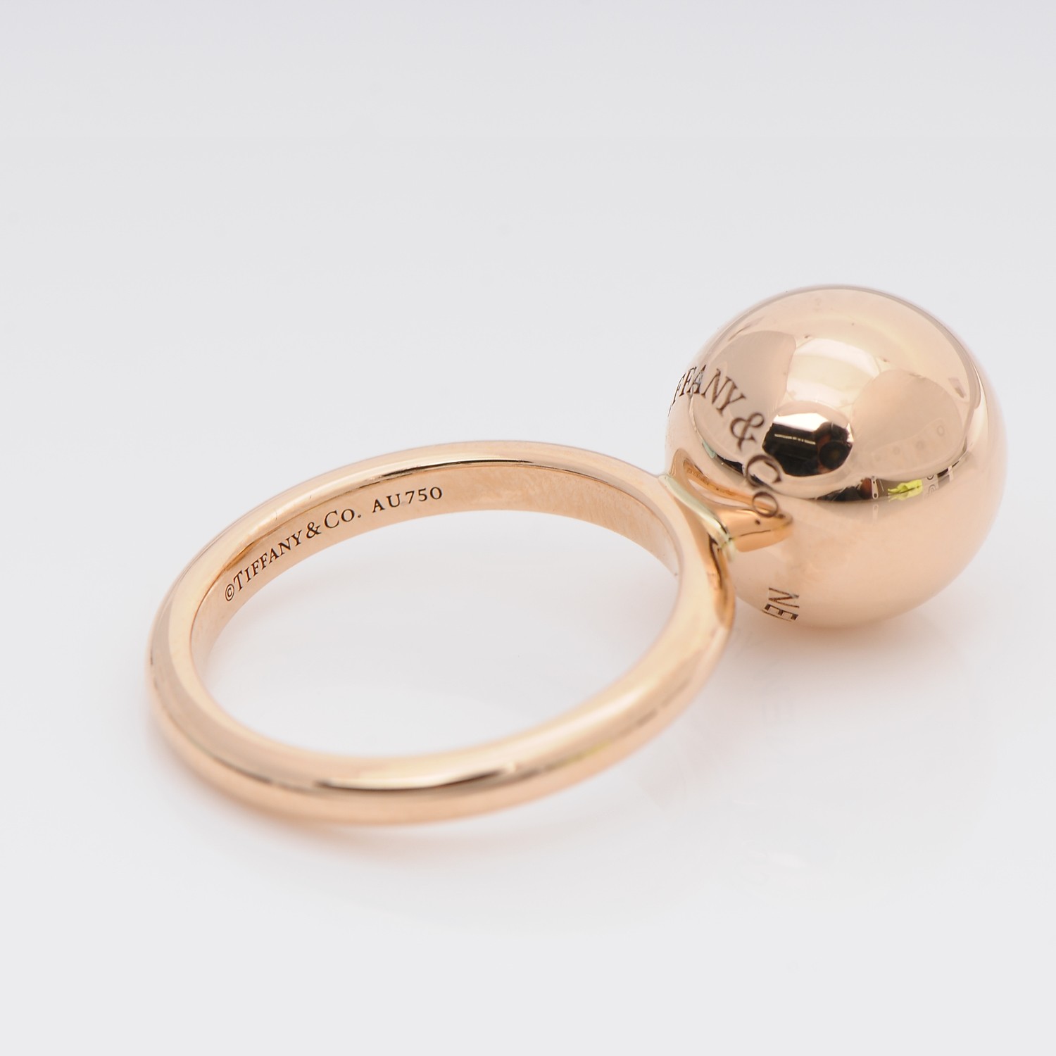tiffany gold ball ring
