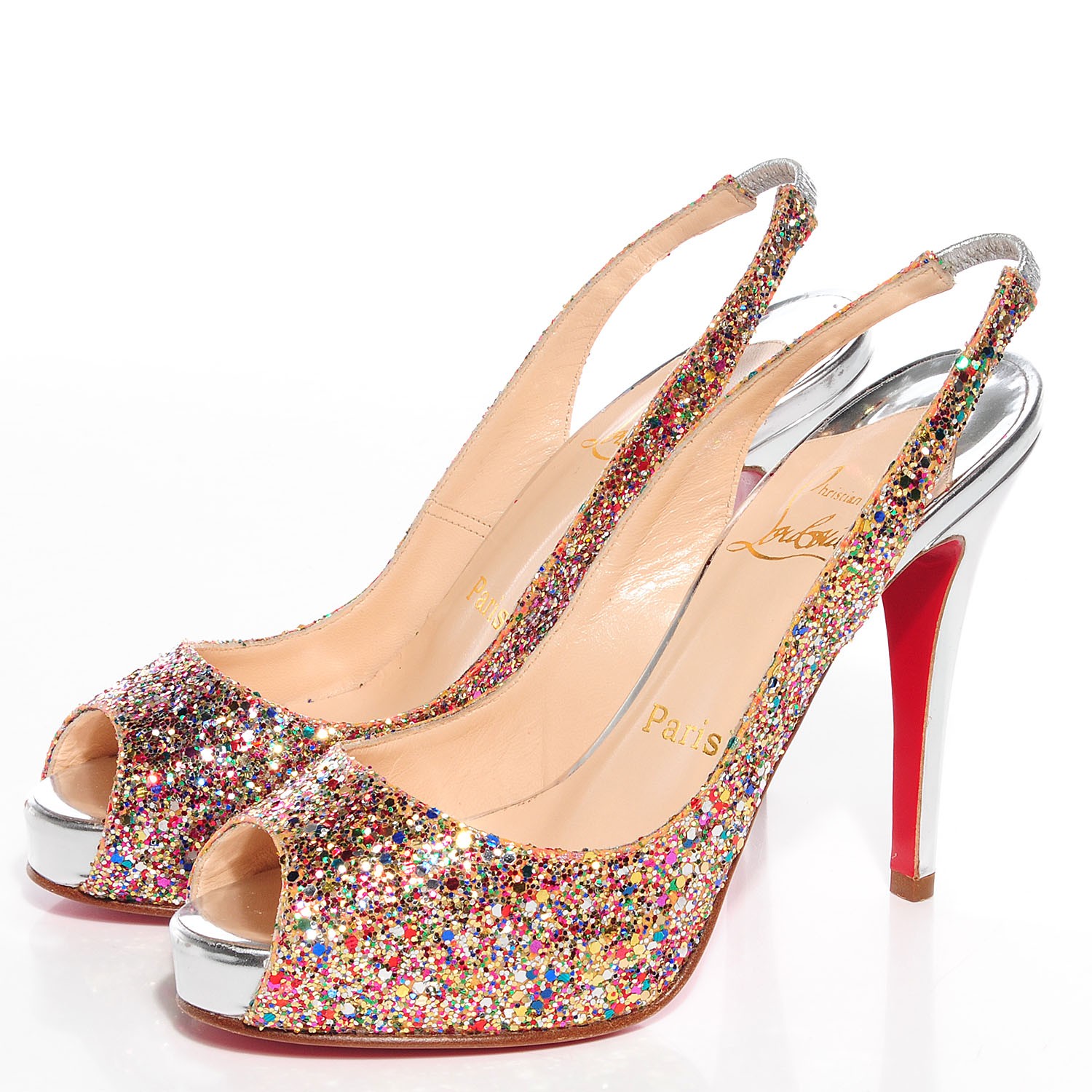 sparkly louboutin shoes