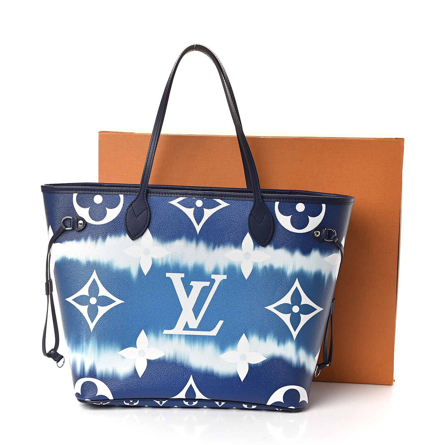 LOUIS VUITTON Monogram Escale Neverfull MM Blue 535470