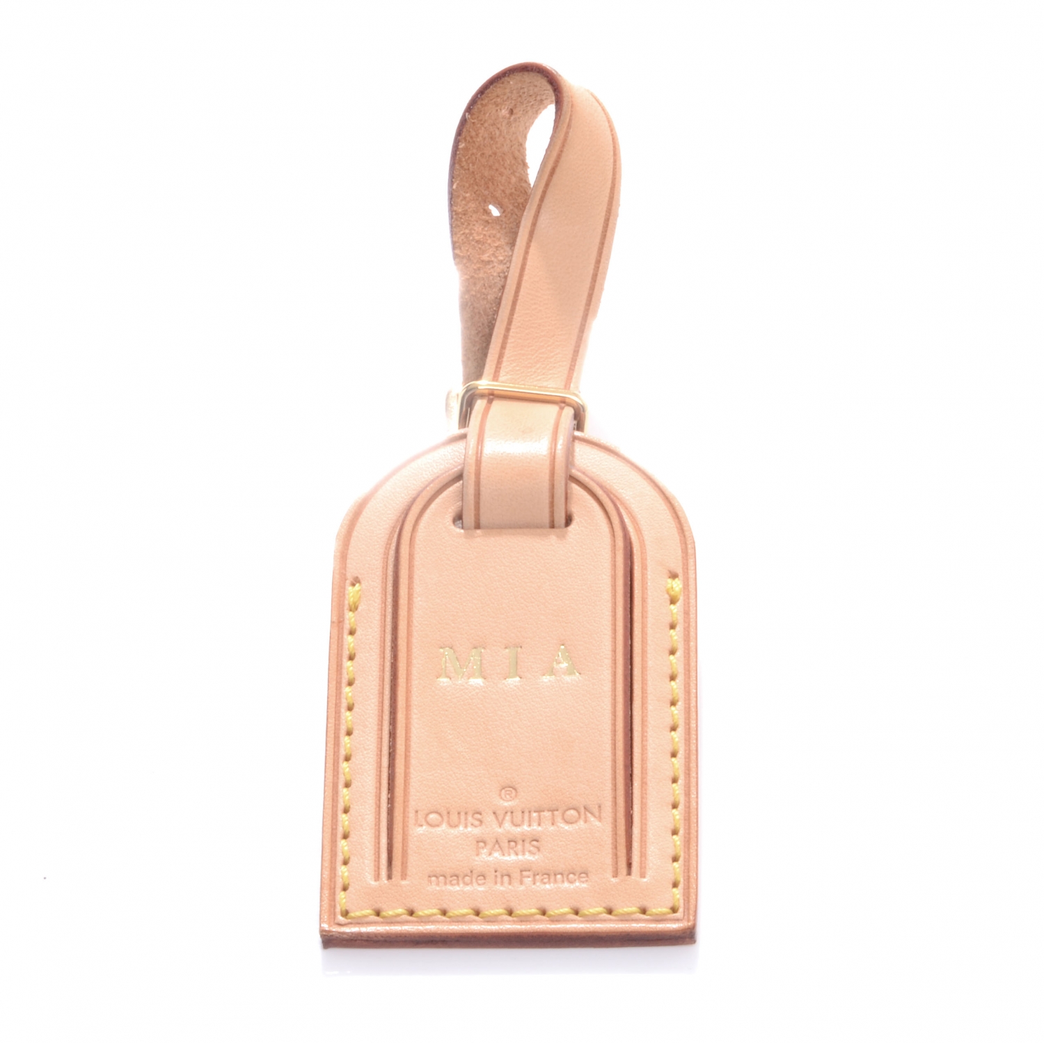 louis vuitton vachetta luggage tag