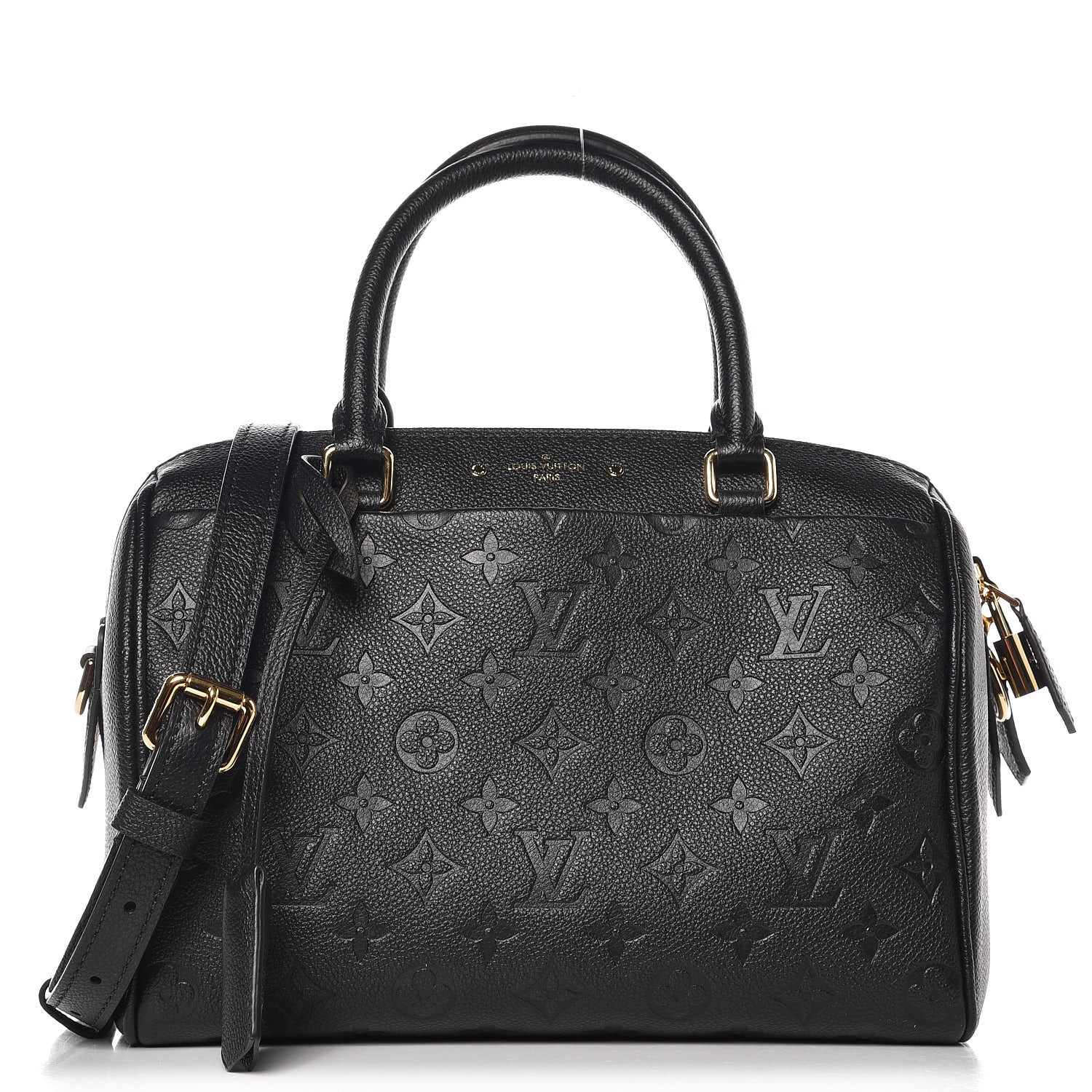 LOUIS VUITTON Empreinte Speedy Bandouliere 25 NM Black 267047