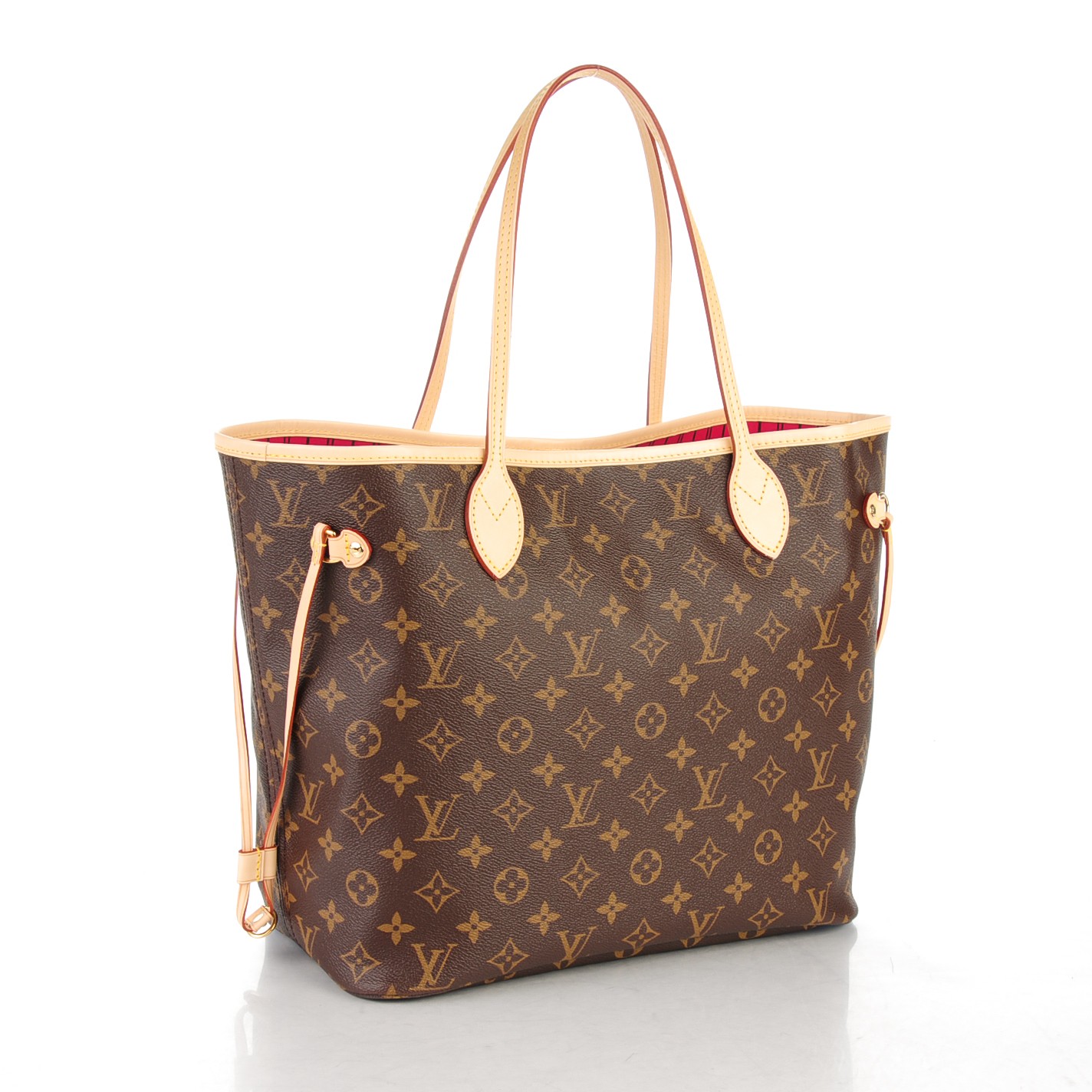 LOUIS VUITTON Monogram Hawaii V Neverfull MM Hot Pink 157619