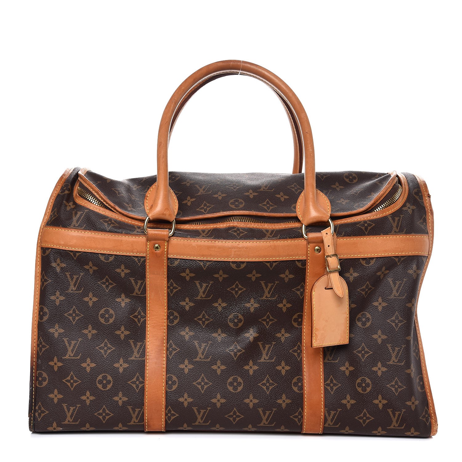 LOUIS VUITTON Monogram Sac Chien 50 Dog Pet Carrier 293295