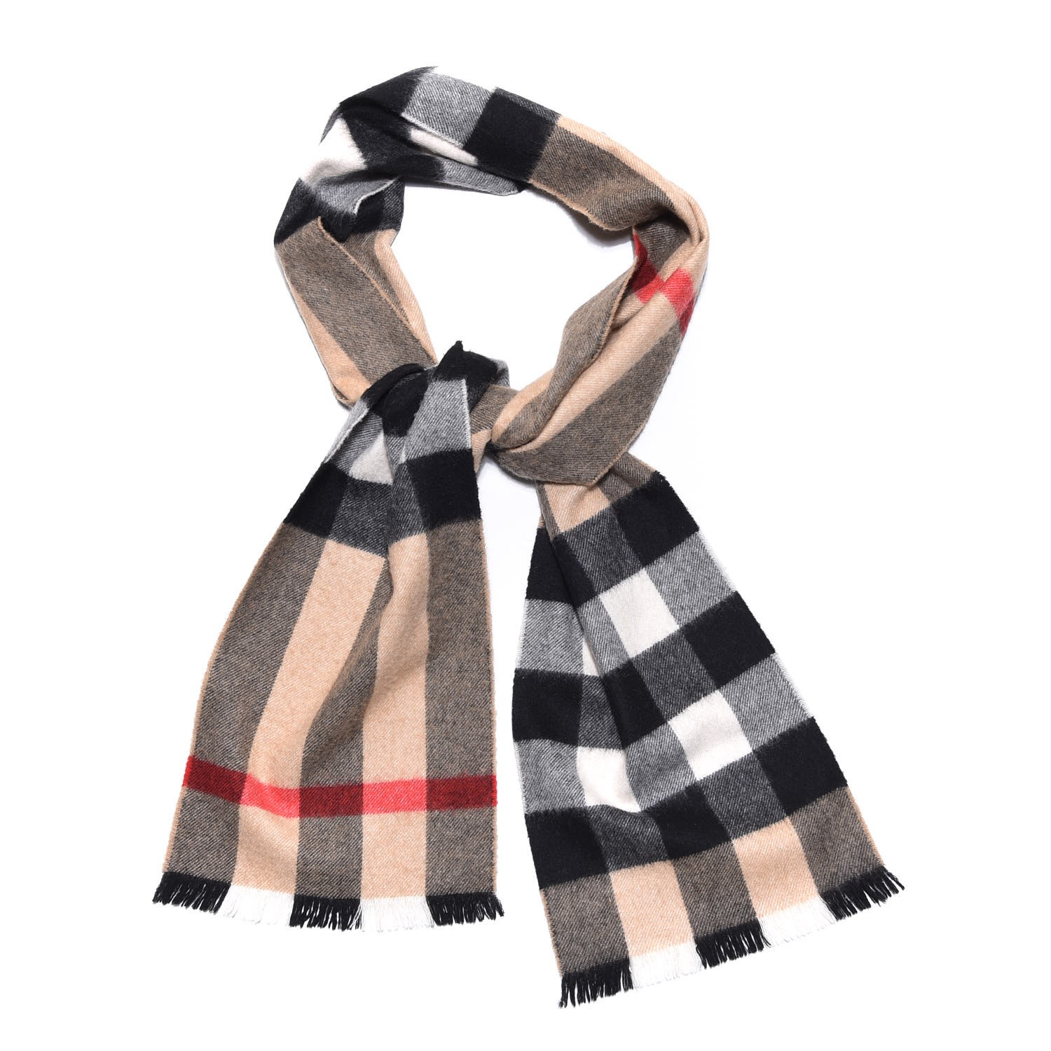 burberry camel check scarf