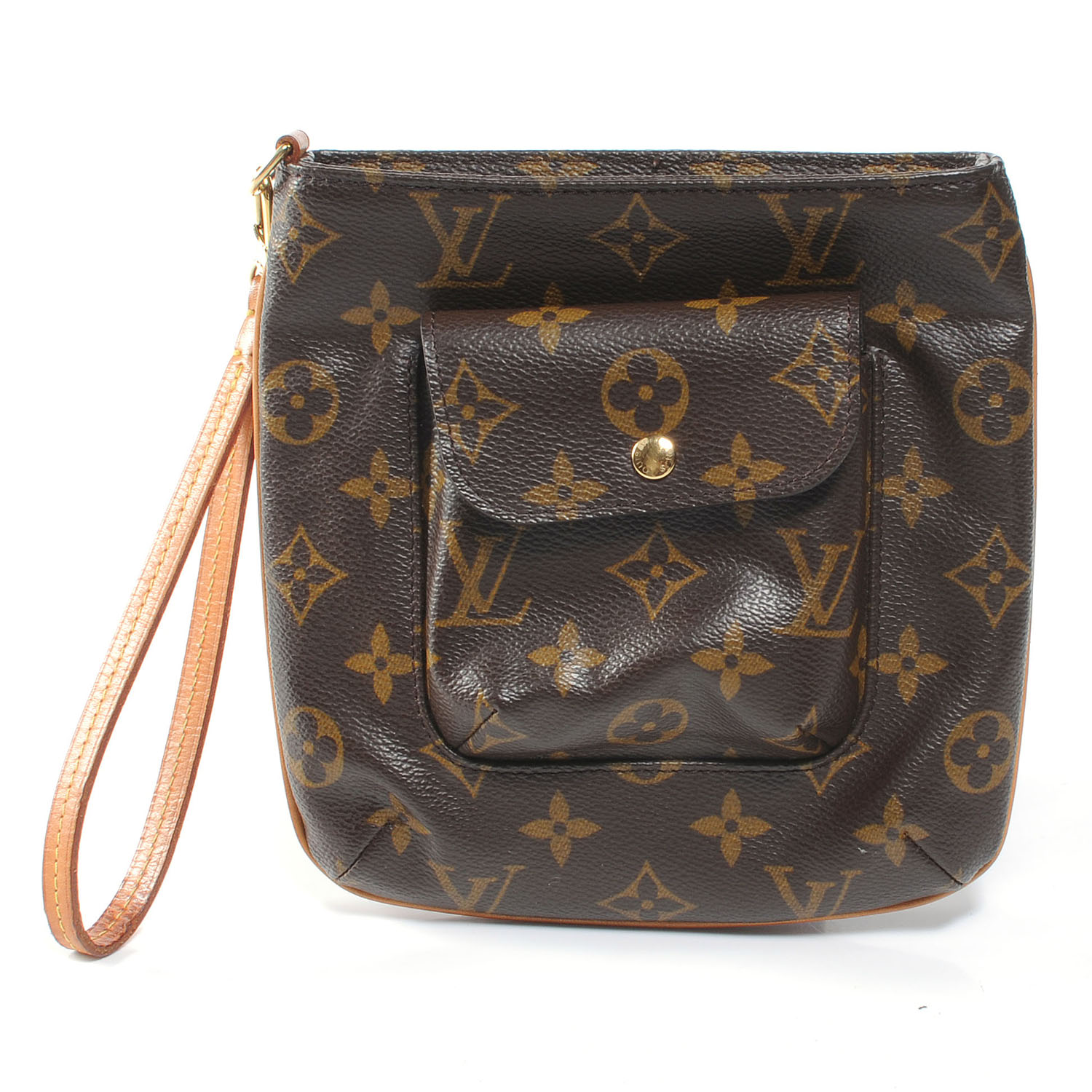 LOUIS VUITTON Monogram Partition Wristlet 50505