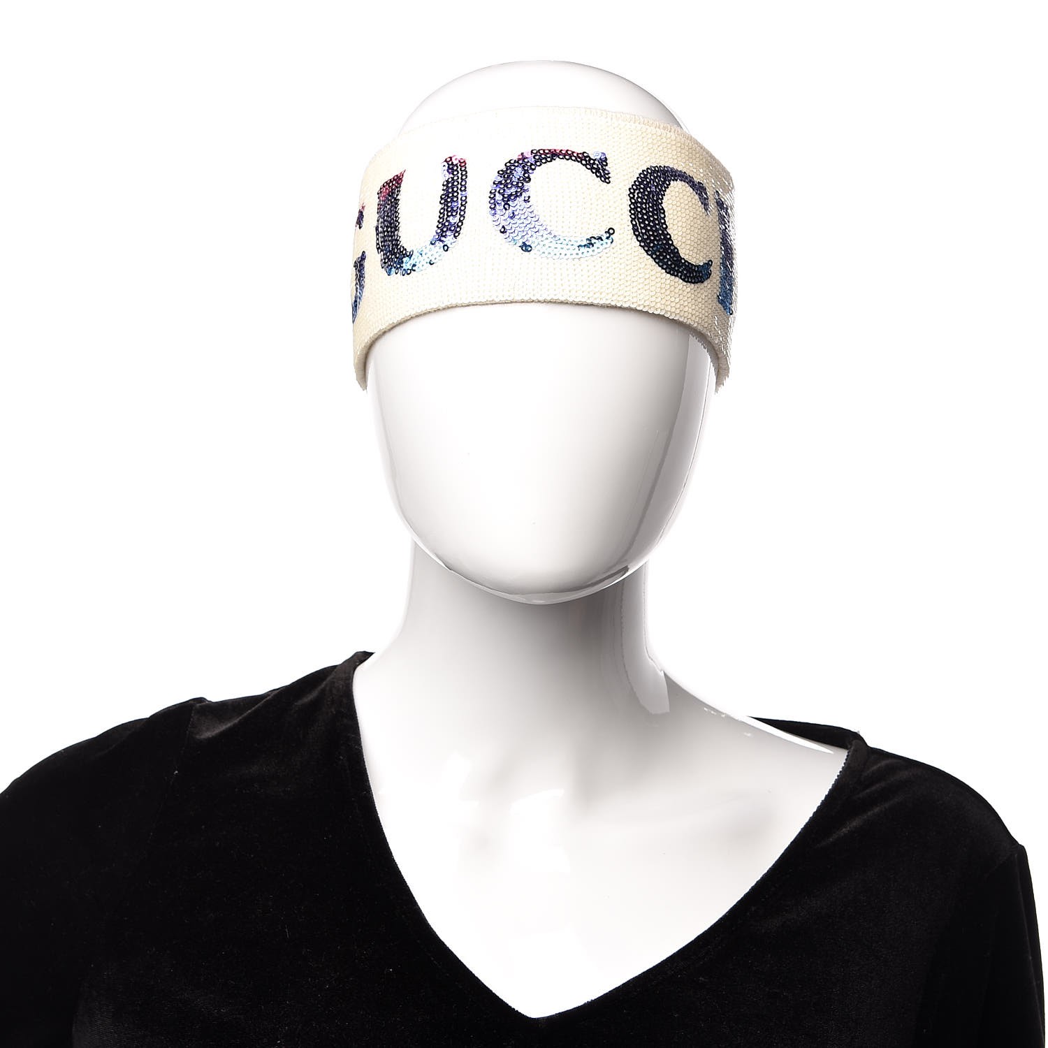 GUCCI Sequin Headband and Wrist Set 
