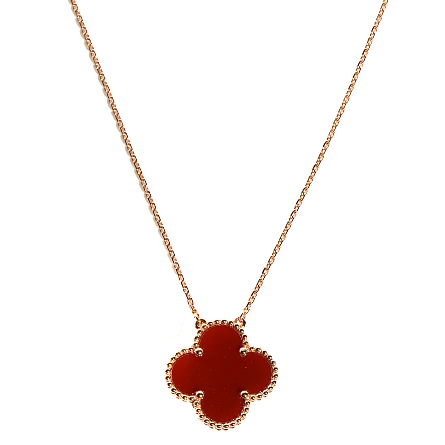 van cleef red necklace