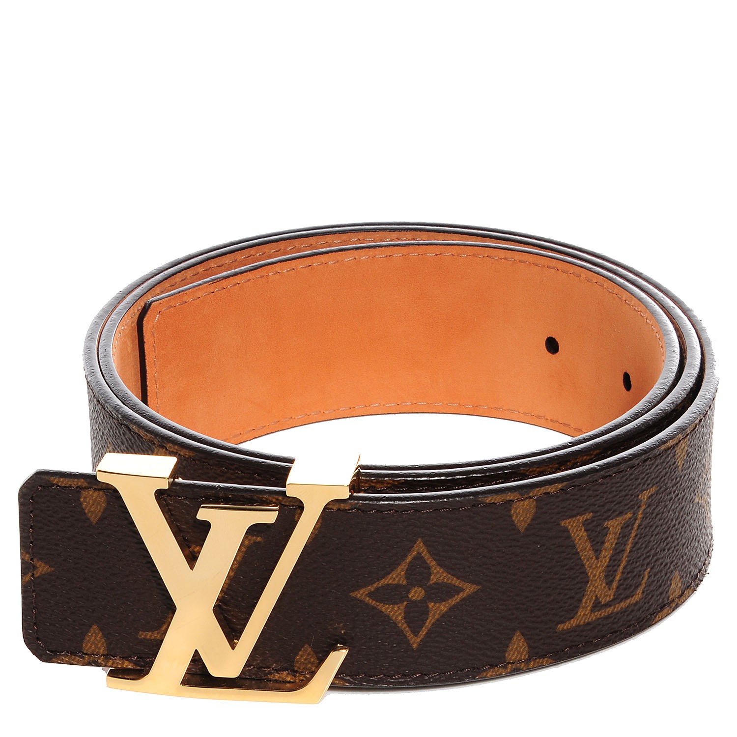 LOUIS VUITTON Monogram 40mm LV Initiales Belt 90 36 100276