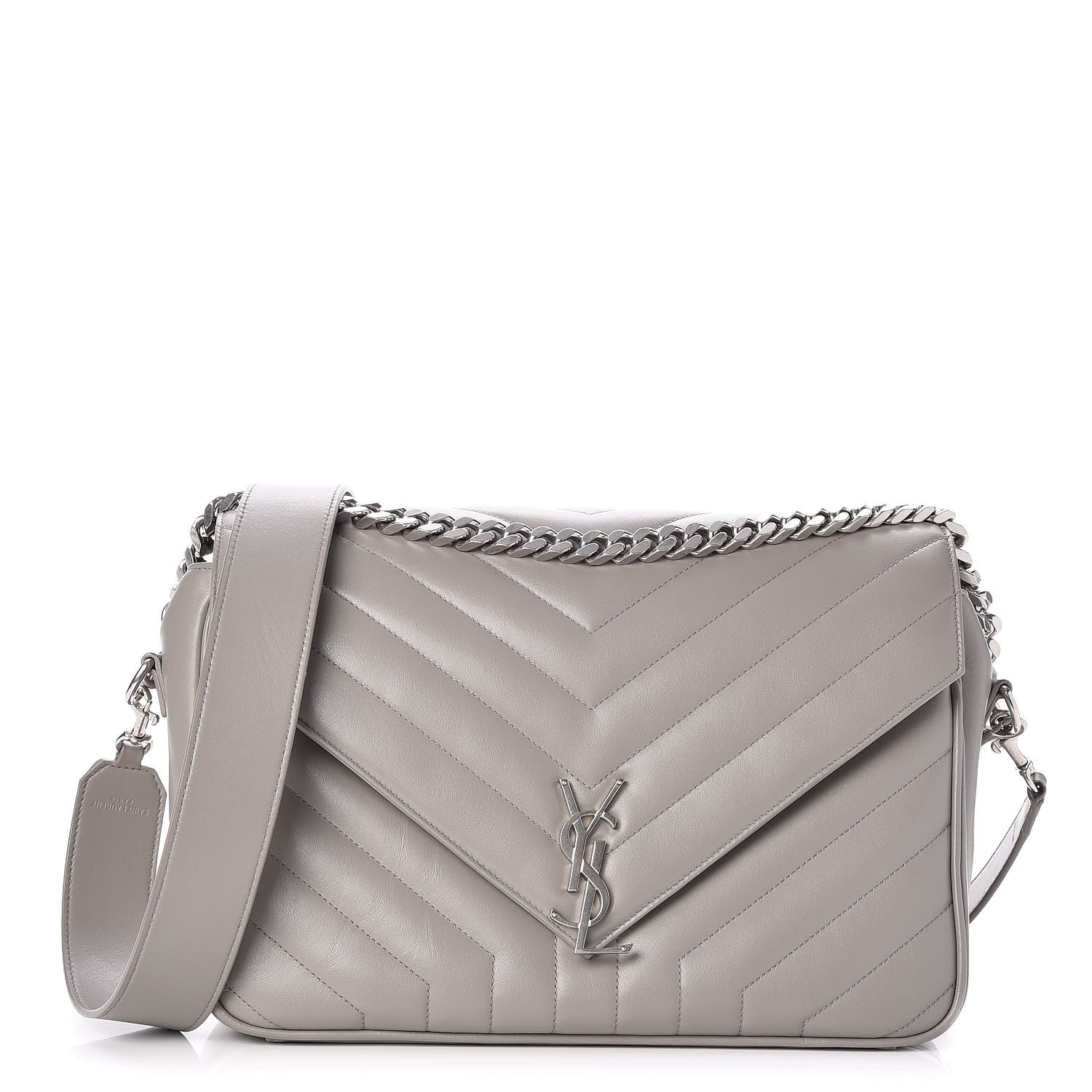 ysl grey purse