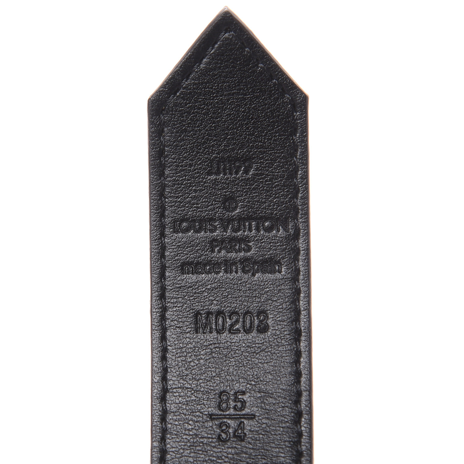 LOUIS VUITTON Reverse Monogram 25mm Dauphine Reversible Belt 85 34 Black 495265