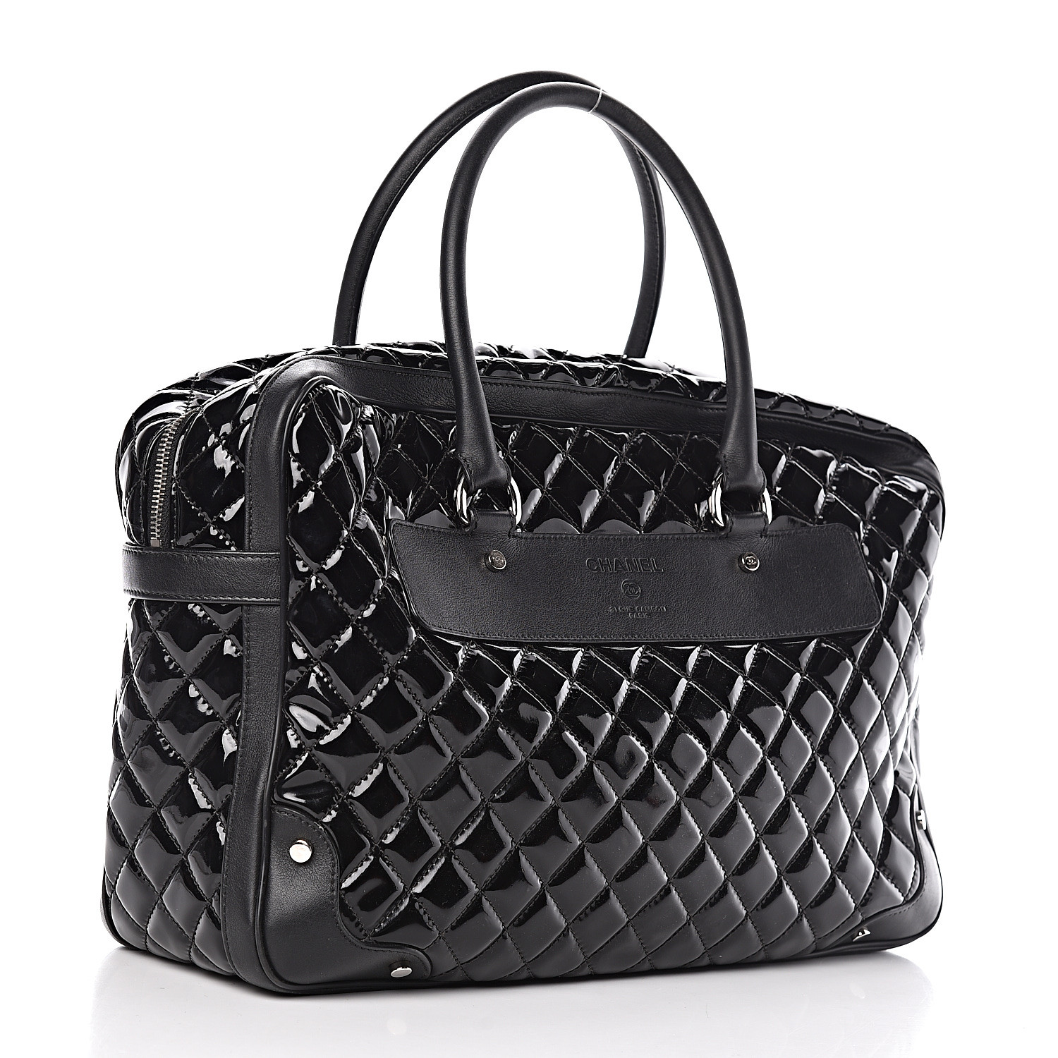 chanel quilted travel bag