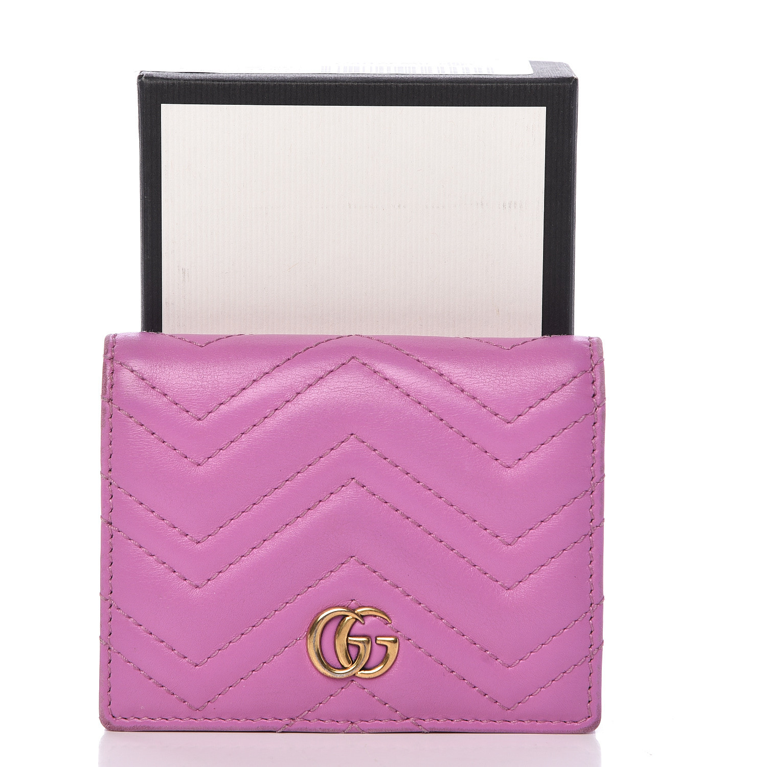gucci marmont card case pink
