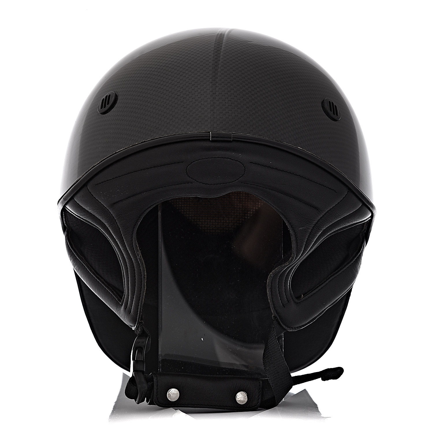 HERMES Carbon Fiber Equestrian Riding Helmet 62 Black 492149 | FASHIONPHILE