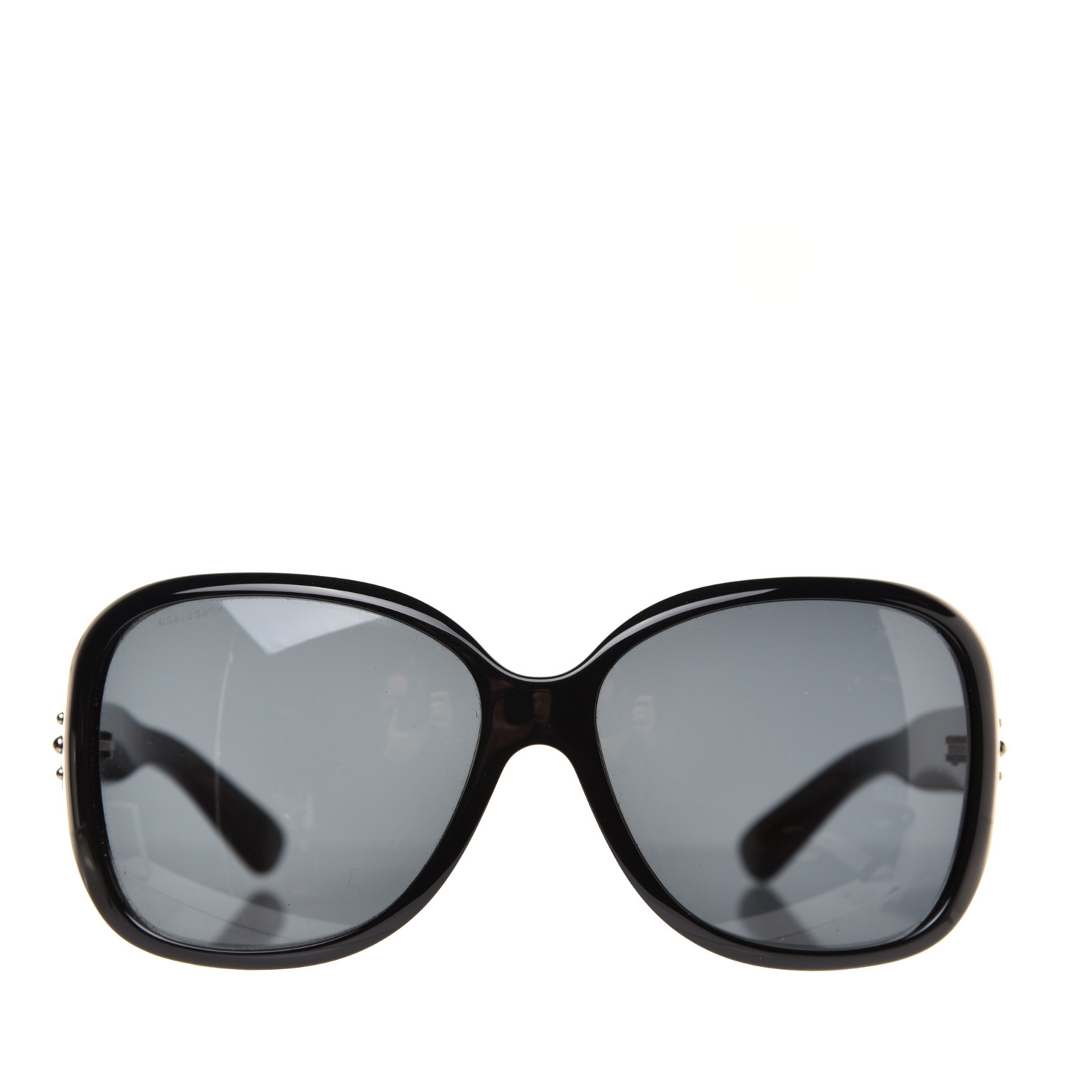 PRADA Studded Sunglasses SPR 04M Black 678259 | FASHIONPHILE