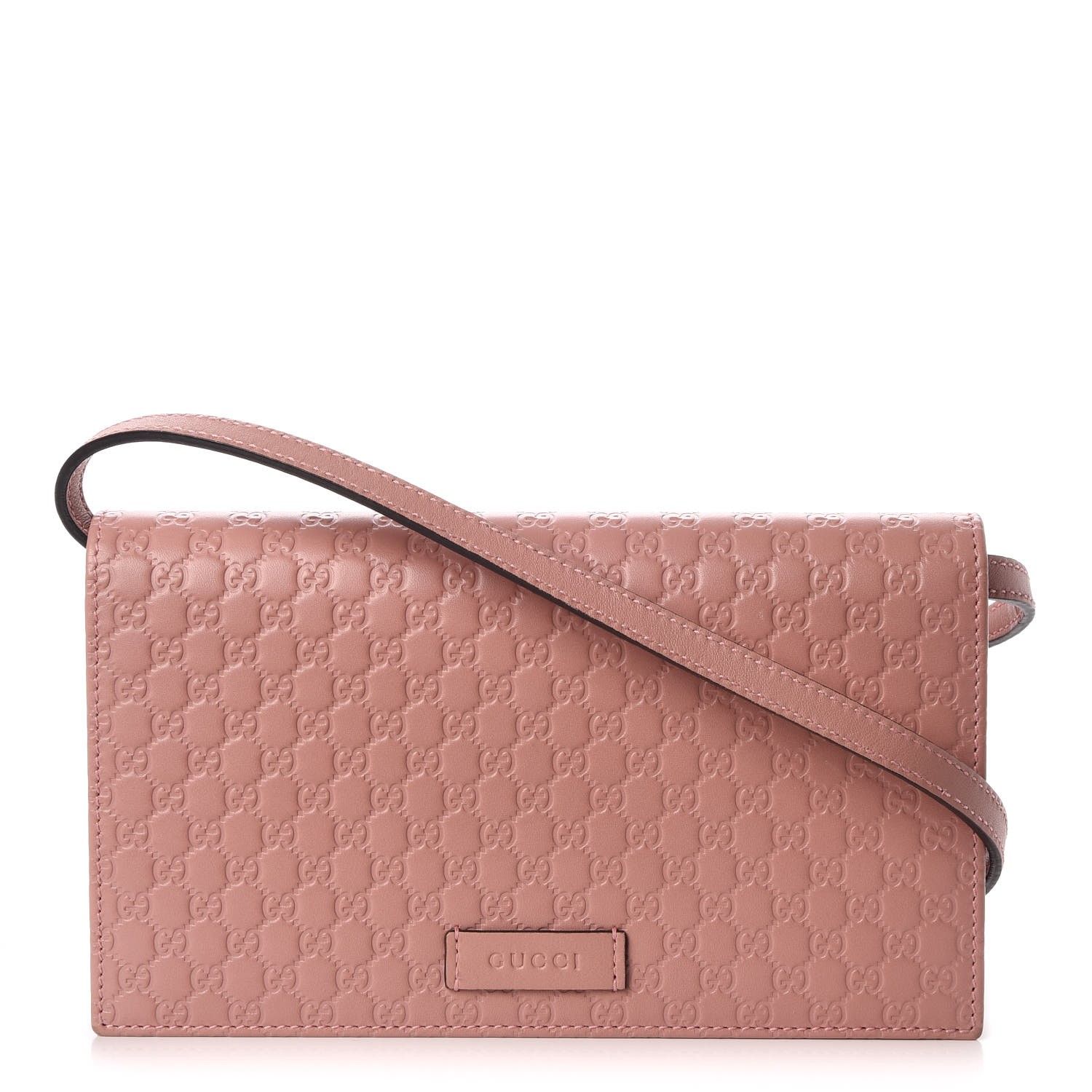 GUCCI Microguccissima Crossbody Wallet Soft Pink 278024