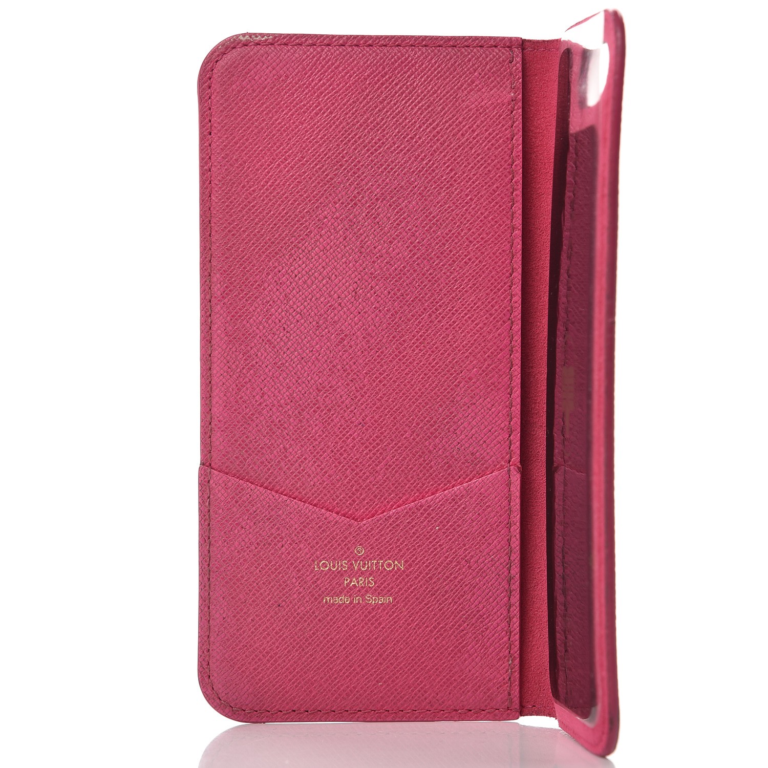 LOUIS VUITTON Monogram iPhone 7/8 Plus Folio Case Rose Pink 237977