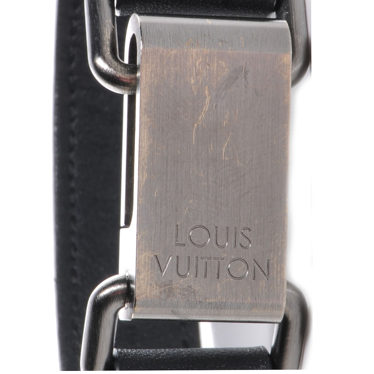 LOUIS VUITTON Damier Infini Bandit Bracelet Black 61452