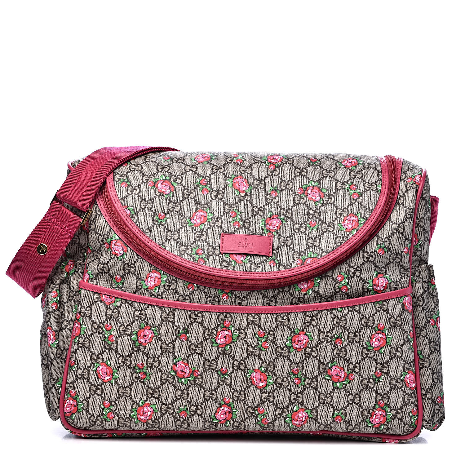 gucci diaper bag with roses