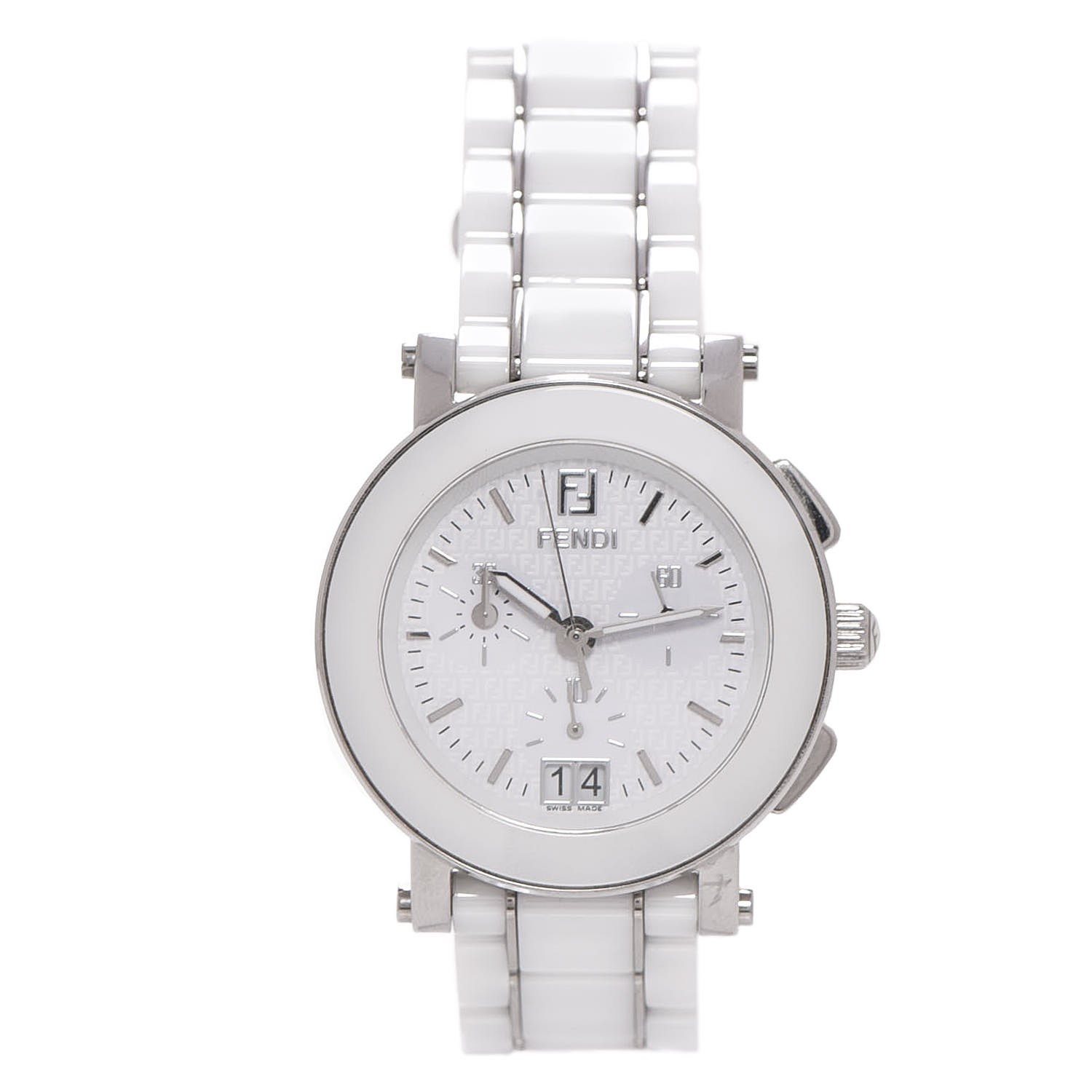 fendi ceramic watch white