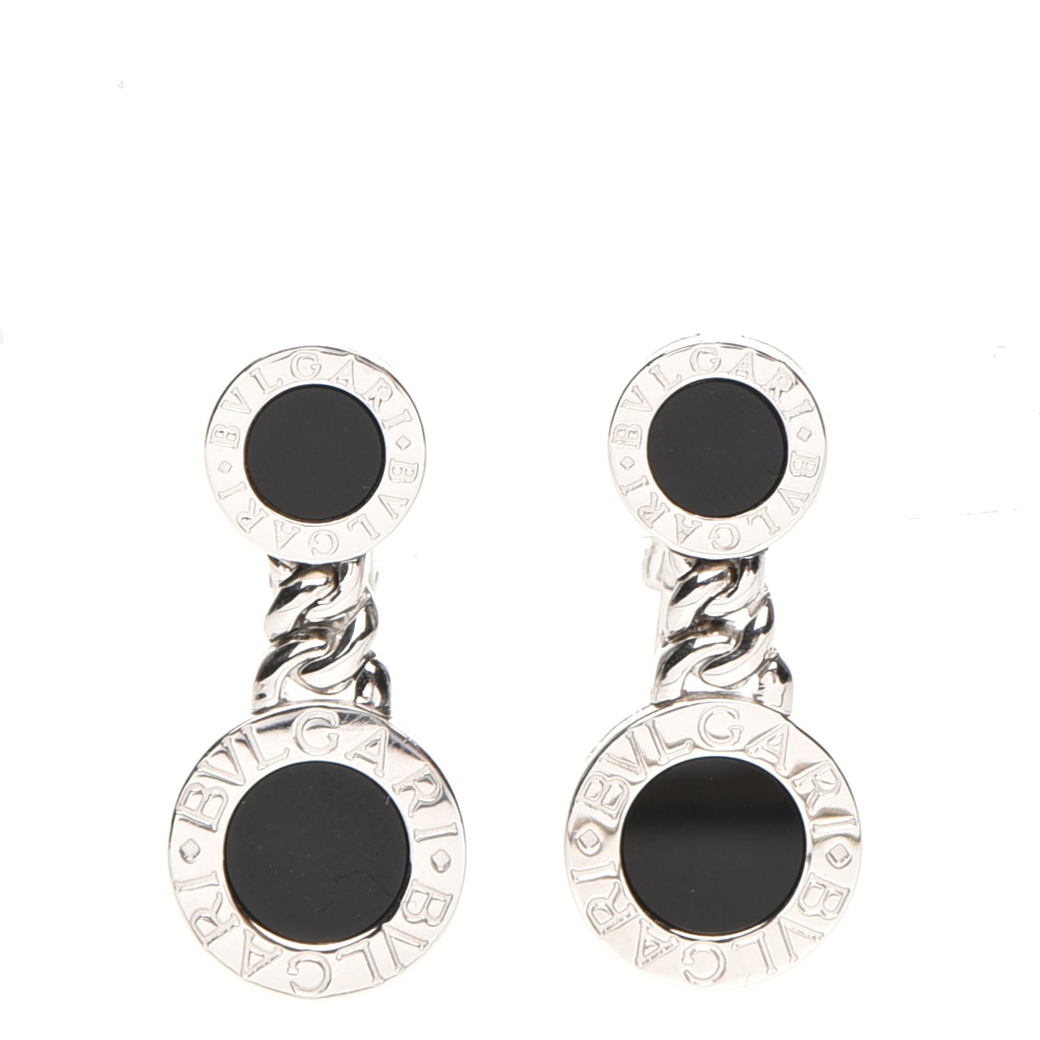 bvlgari earrings black onyx