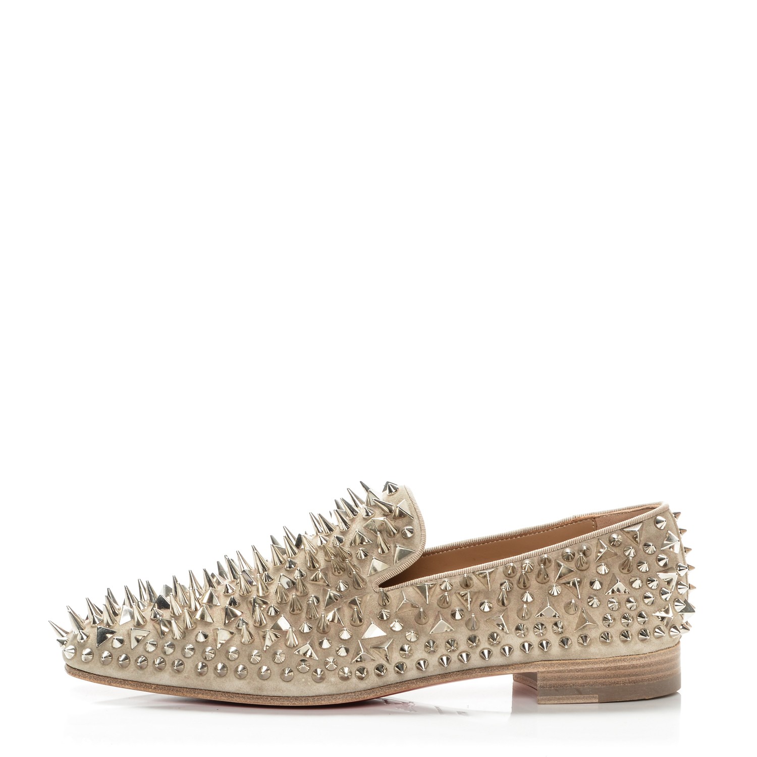 gold christian louboutin mens