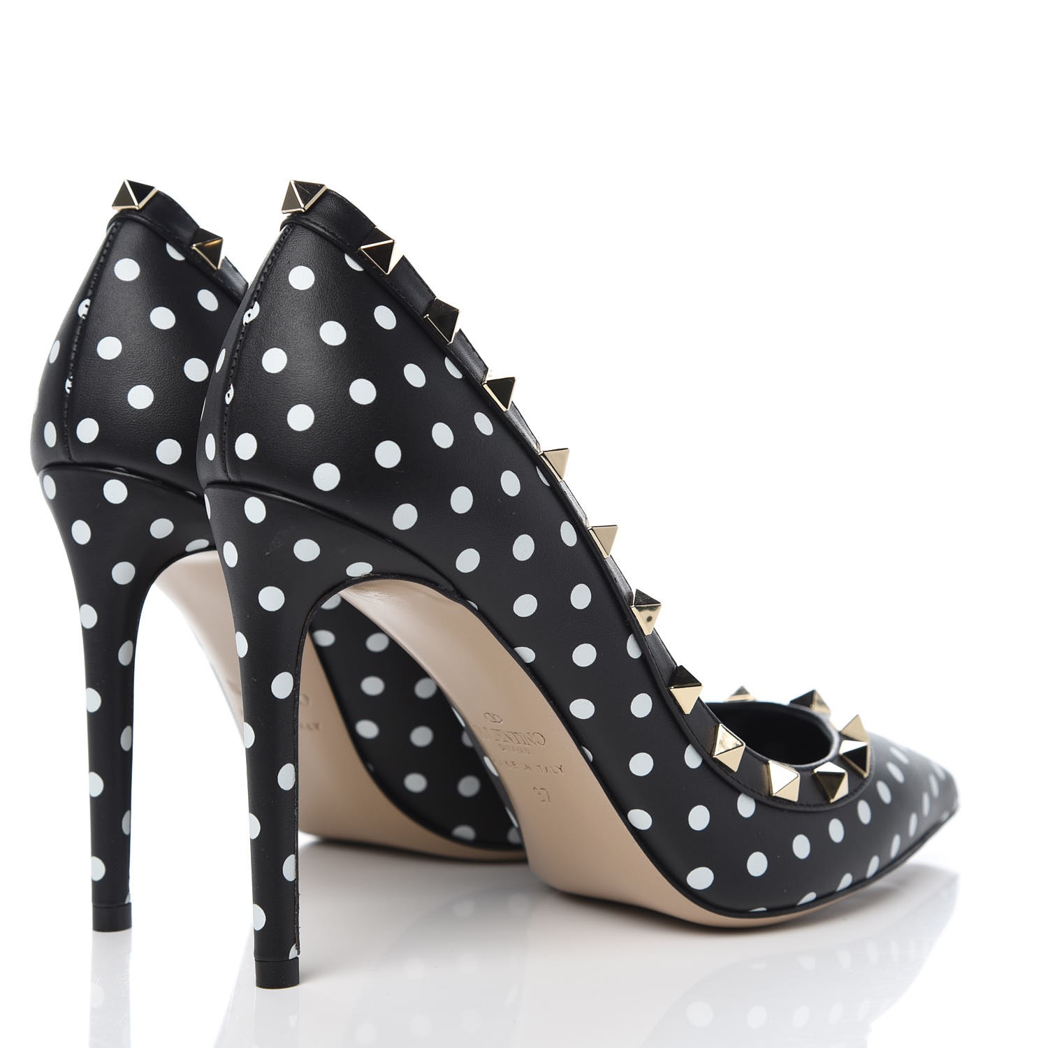 dior mesh polka dot pumps