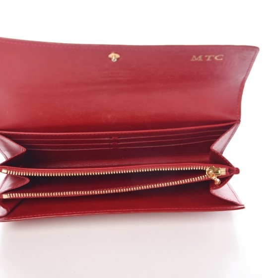 louis vuitton vernis sarah wallet pomme del LOUIS VUITTON Vernis Sarah Wallet Pomme D'Amour 346702