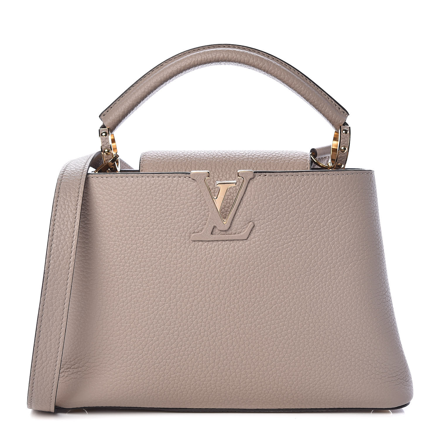 Louis Vuitton Capucines BB Galet in Taurillon Leather with Gold