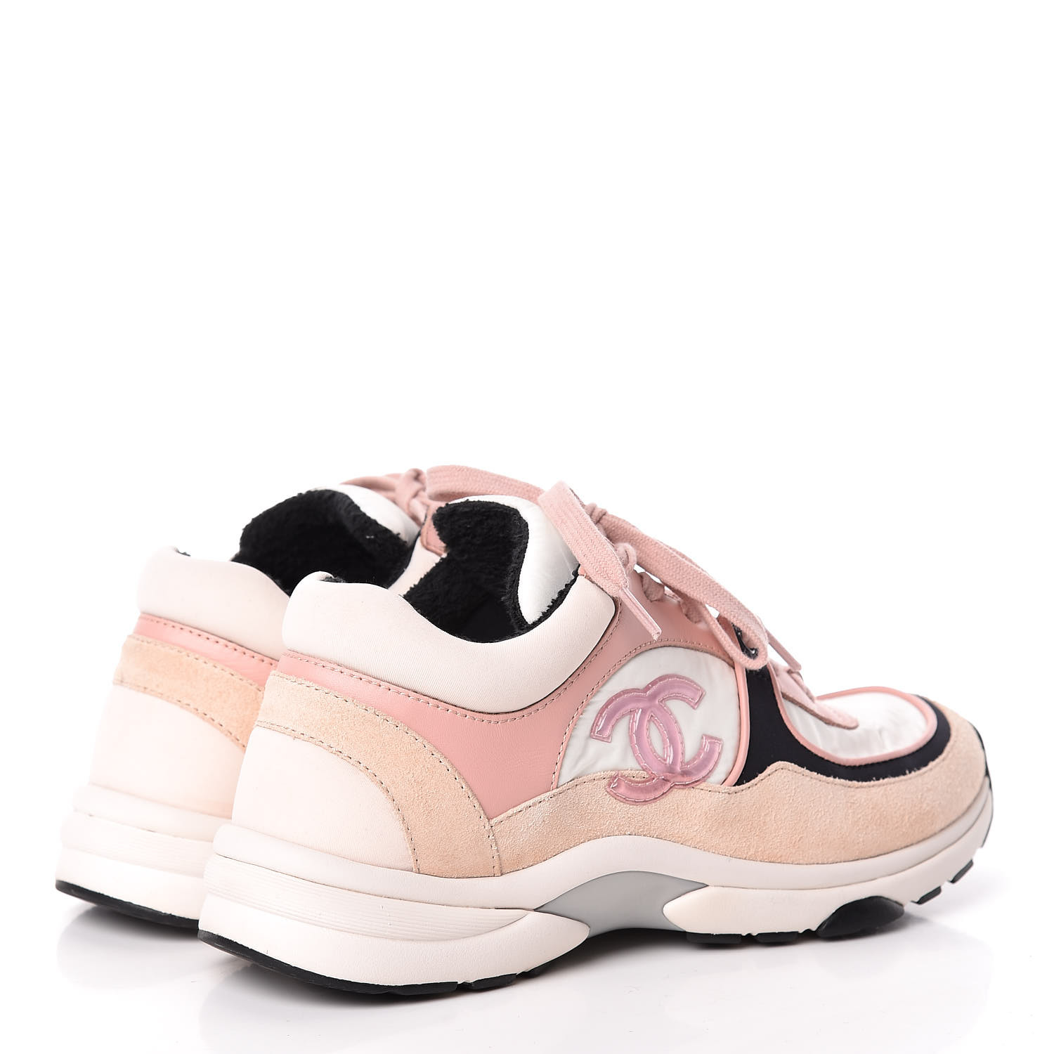 chanel cc calfskin sneakers