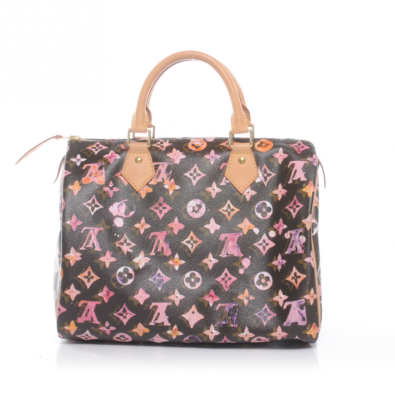 LOUIS VUITTON Watercolor Aquarelle Speedy 30 Brown 45137