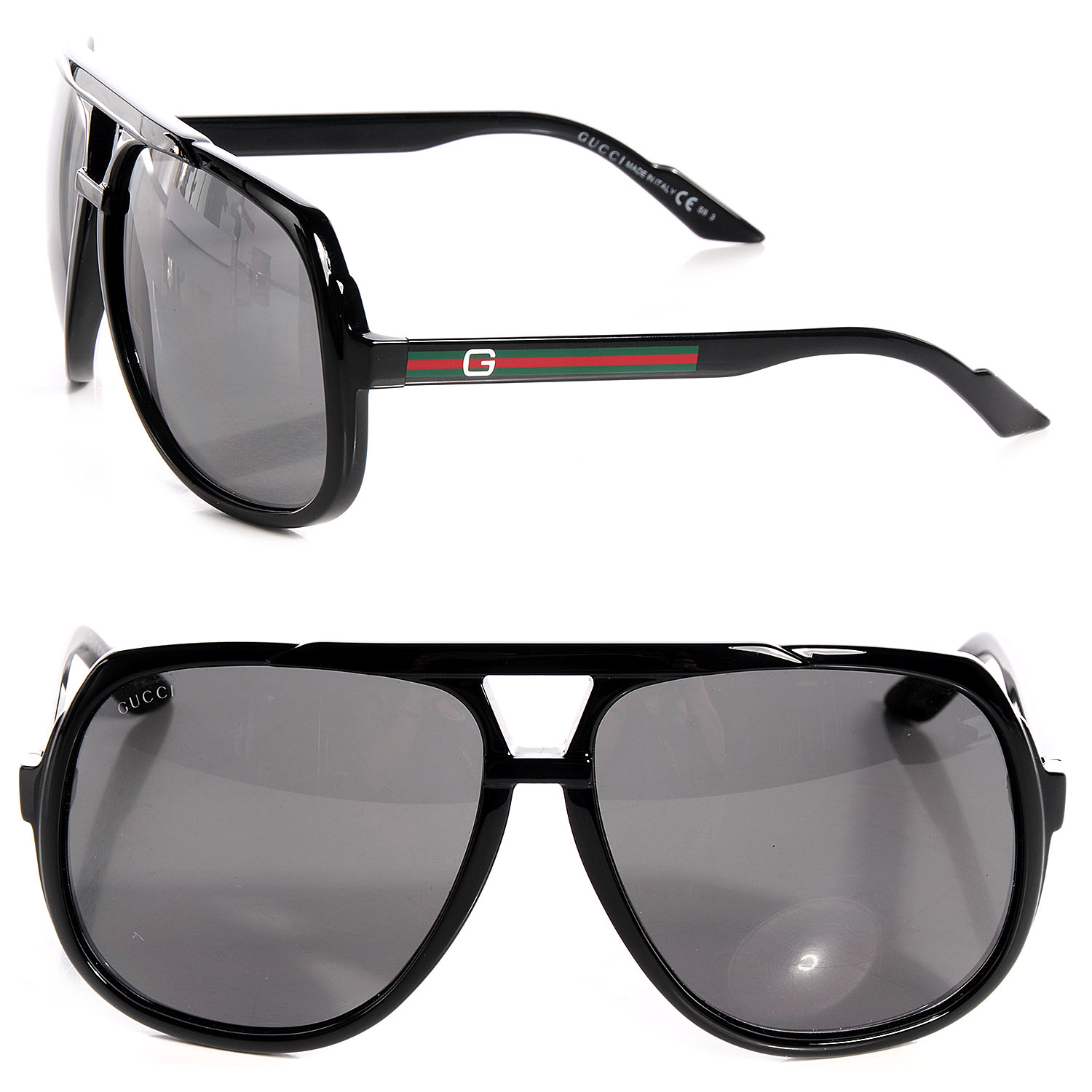 aviator metal sunglasses gucci