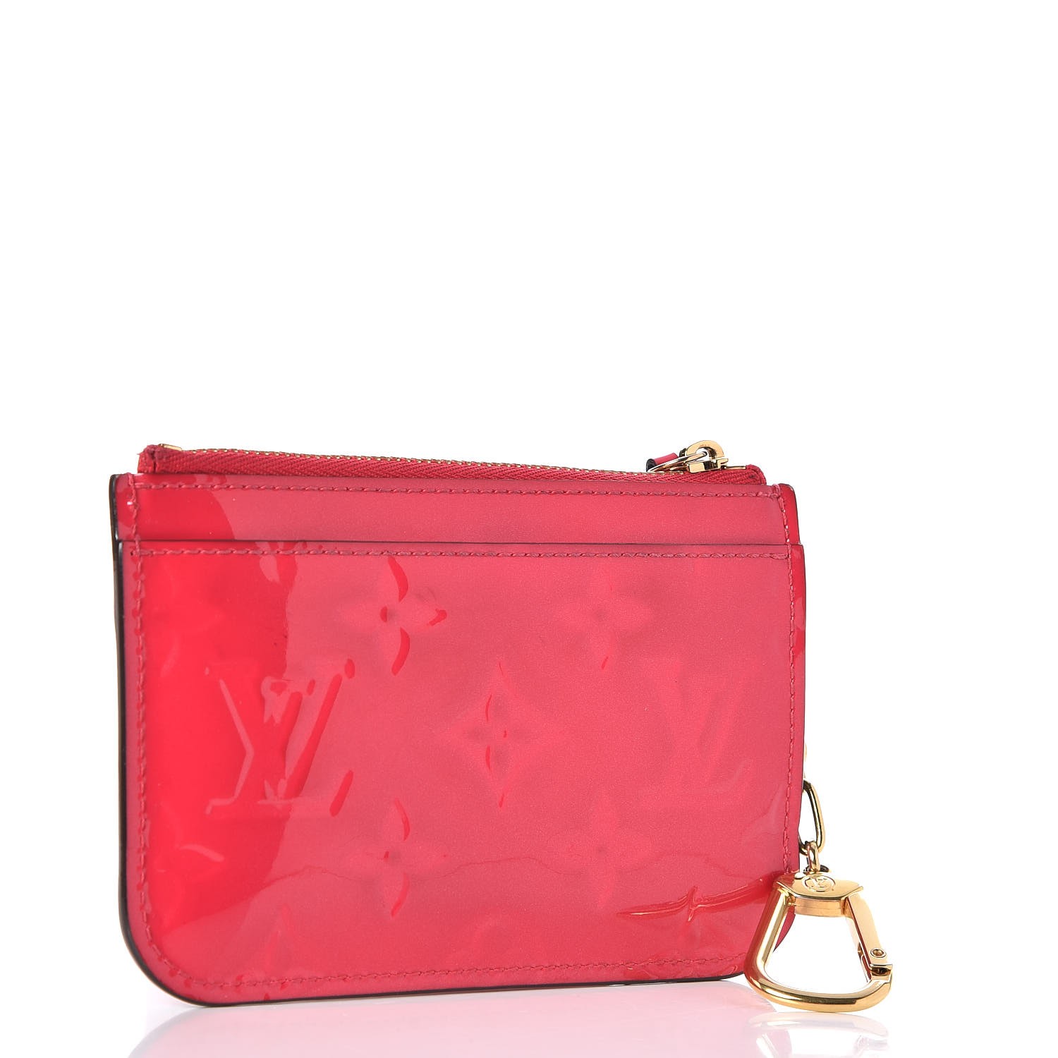 LOUIS VUITTON Vernis Key Pouch Hot Pink 250941