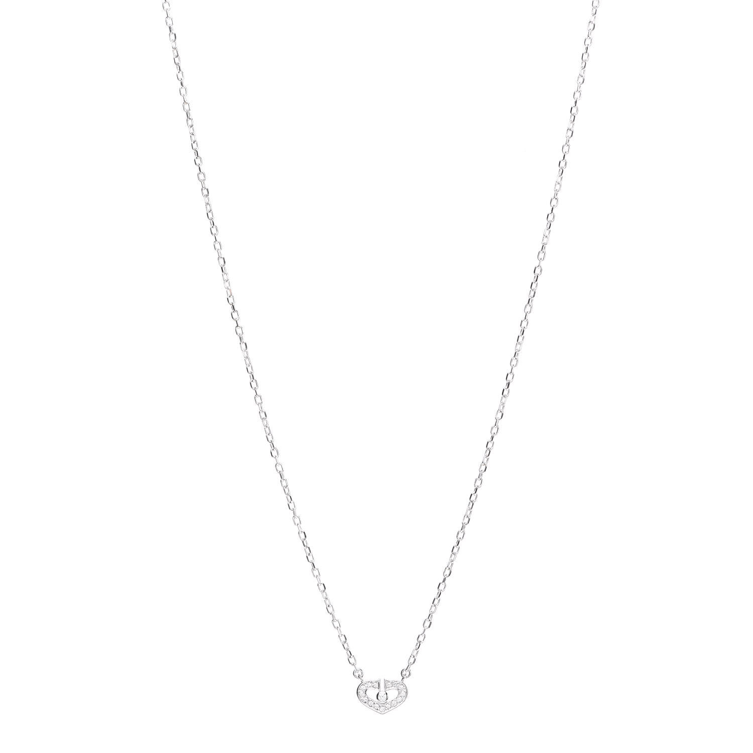 cartier small diamond necklace