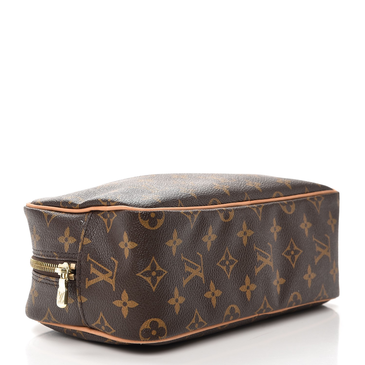 LOUIS VUITTON Raffia Monogram Giant Toiletry Pouch 26 Tan | FASHIONPHILE