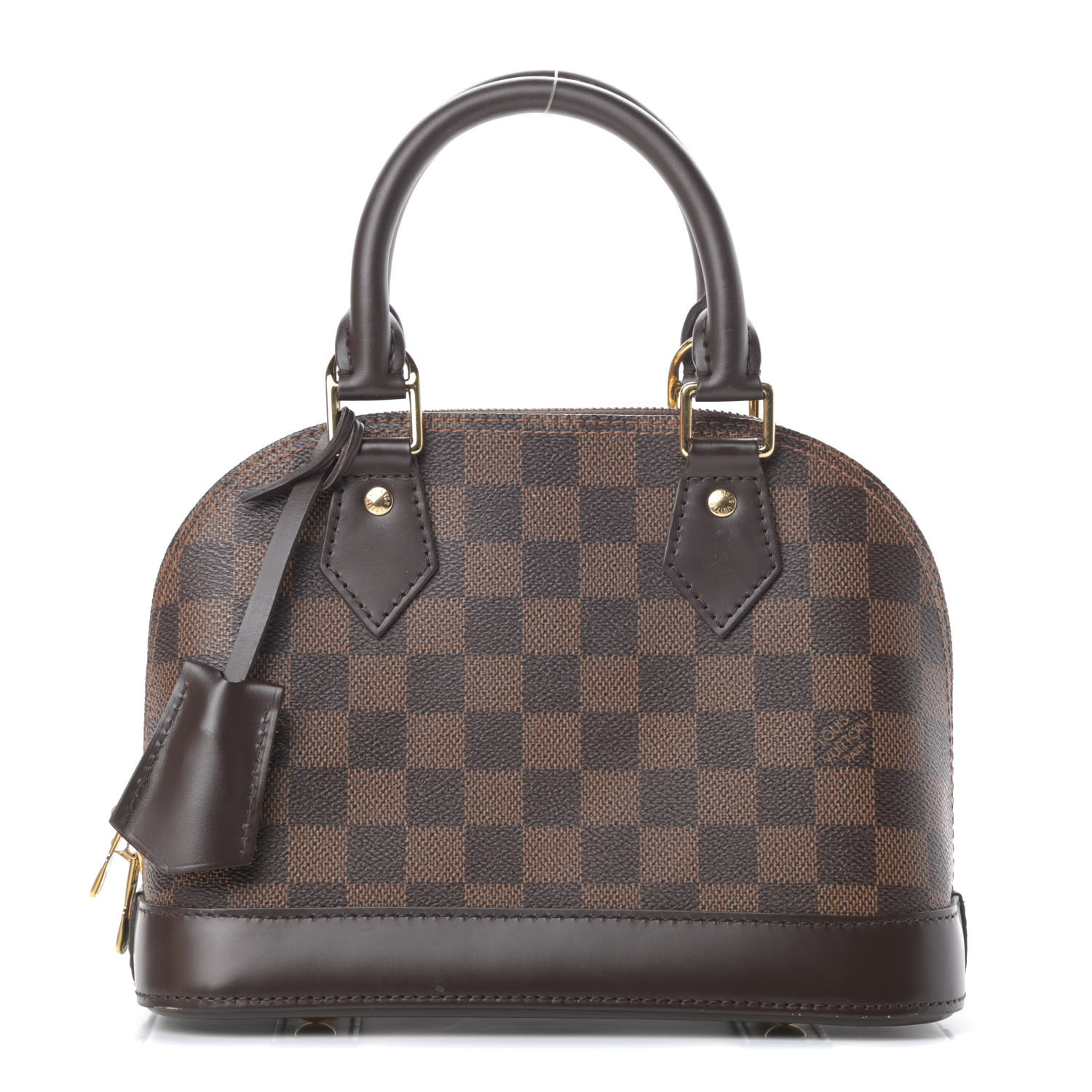 serviet ris Perle LOUIS VUITTON Damier Ebene Alma BB 742725 | FASHIONPHILE