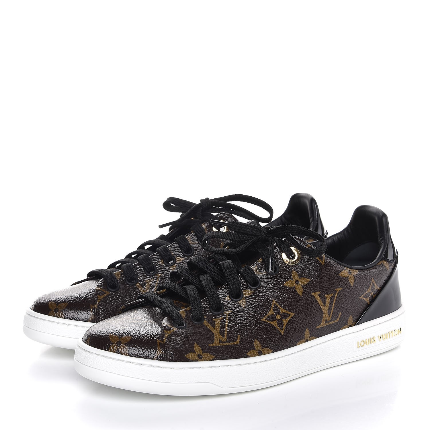 LOUIS VUITTON Womens Monogram Frontrow Sneakers 36.5 313913