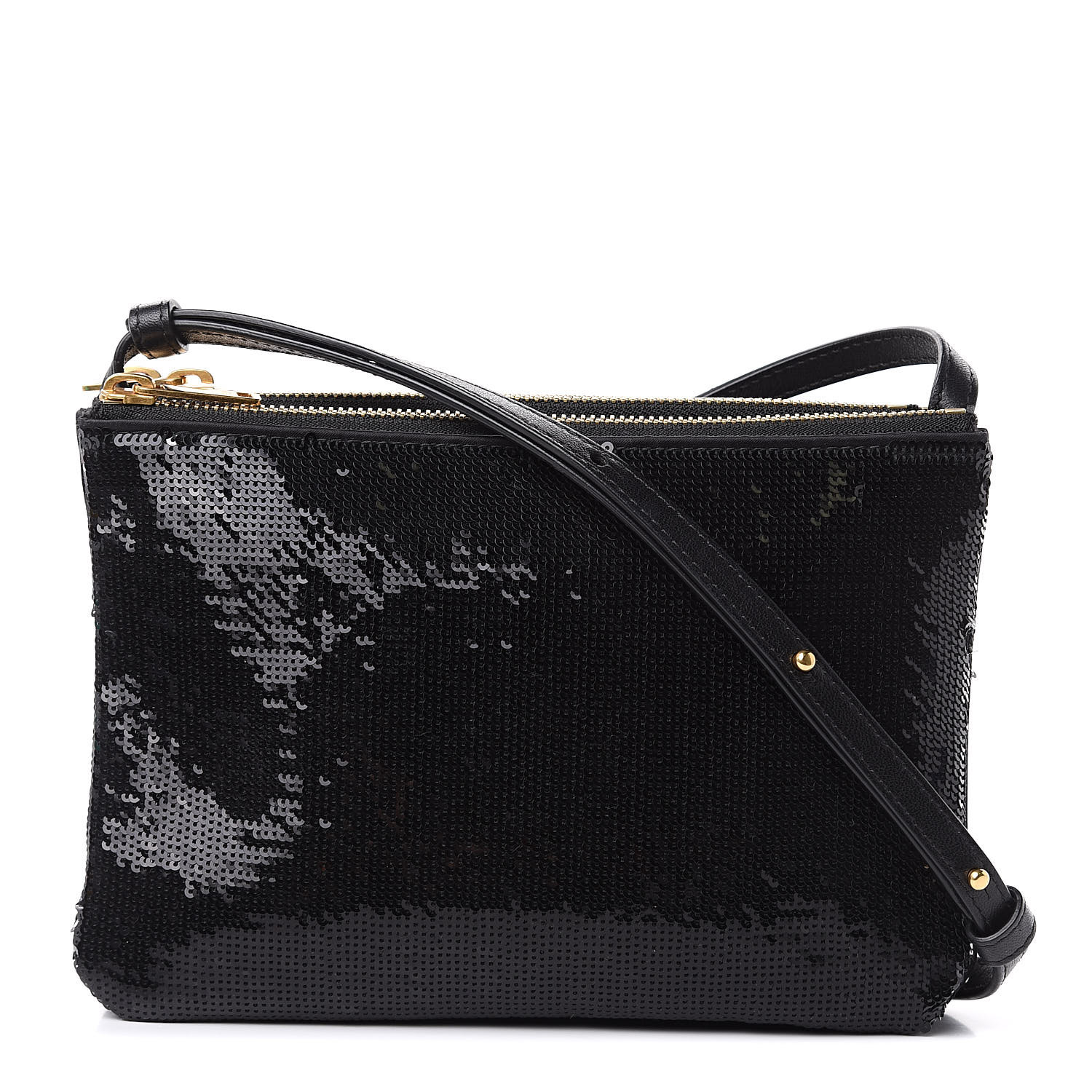 black sequin crossbody bag