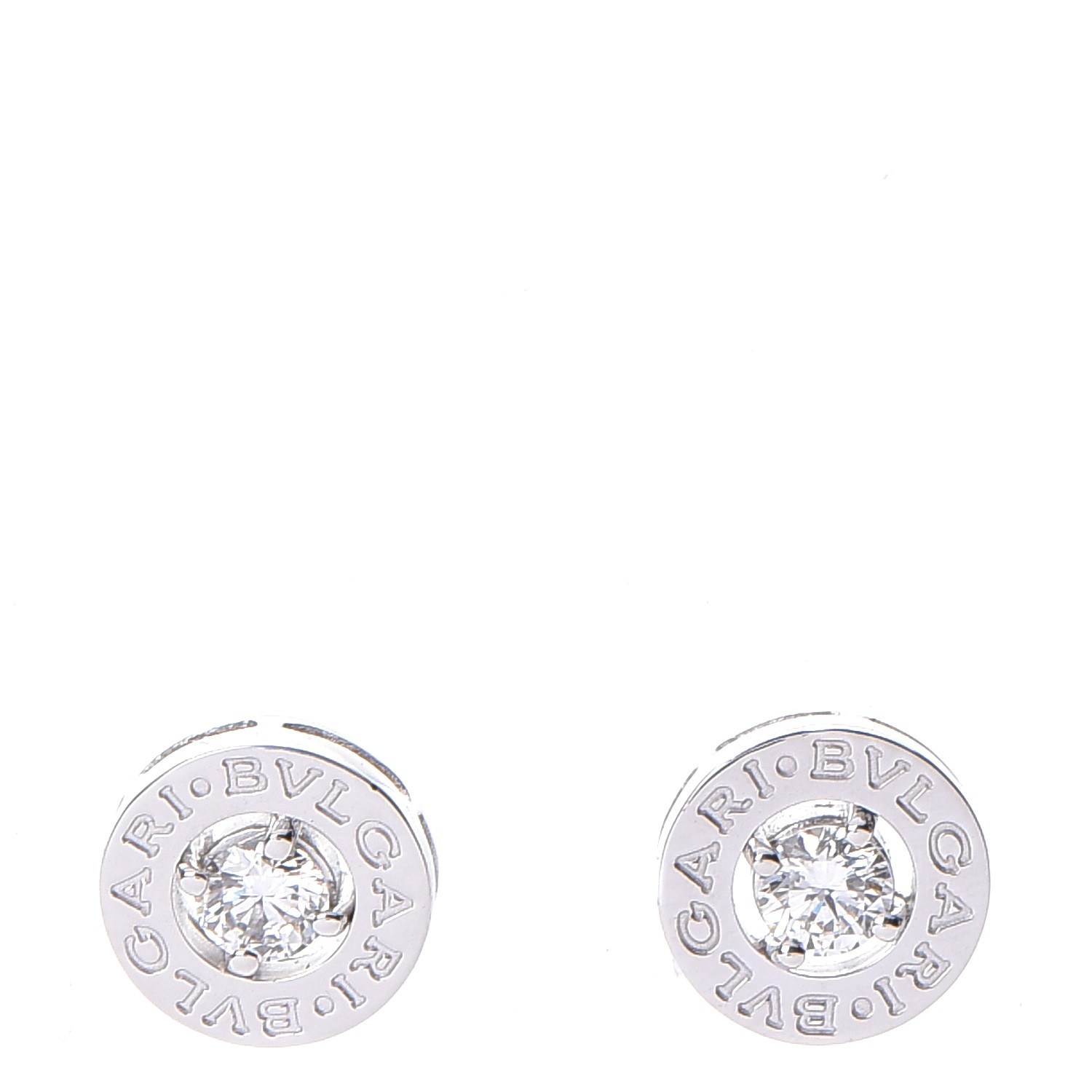 bulgari white gold earrings