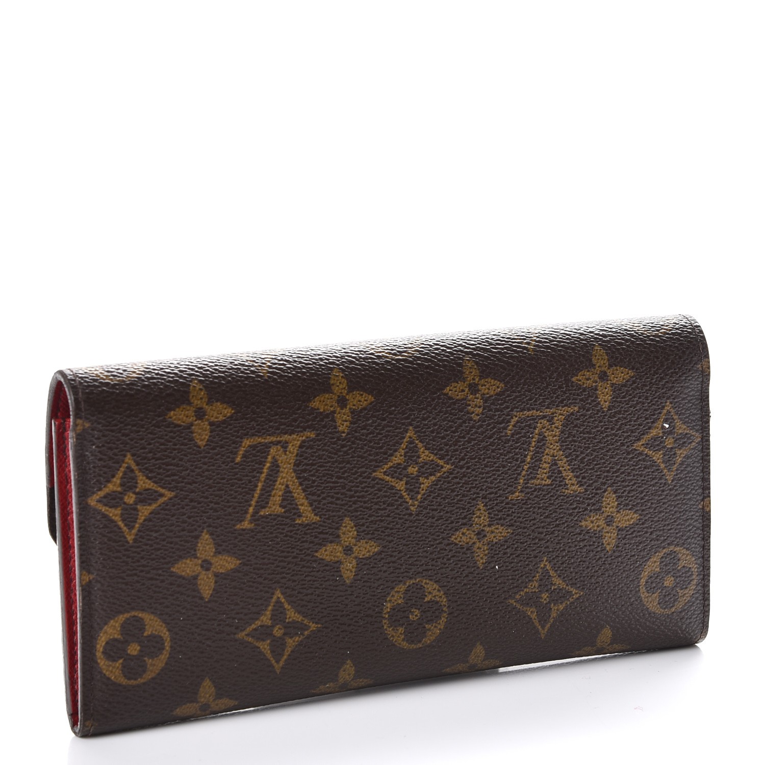 Louis Vuitton Emilie Wallet Navy / Red Monogram Empreinte