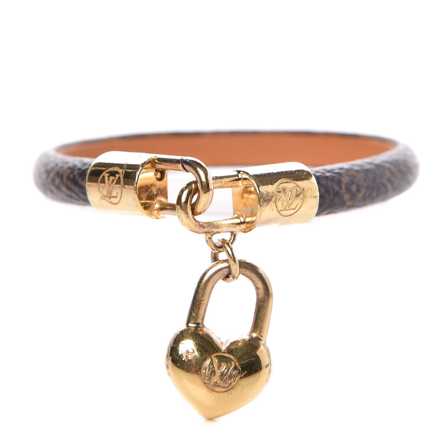 LOUIS VUITTON Monogram Crazy In Lock Bracelet 19 302469