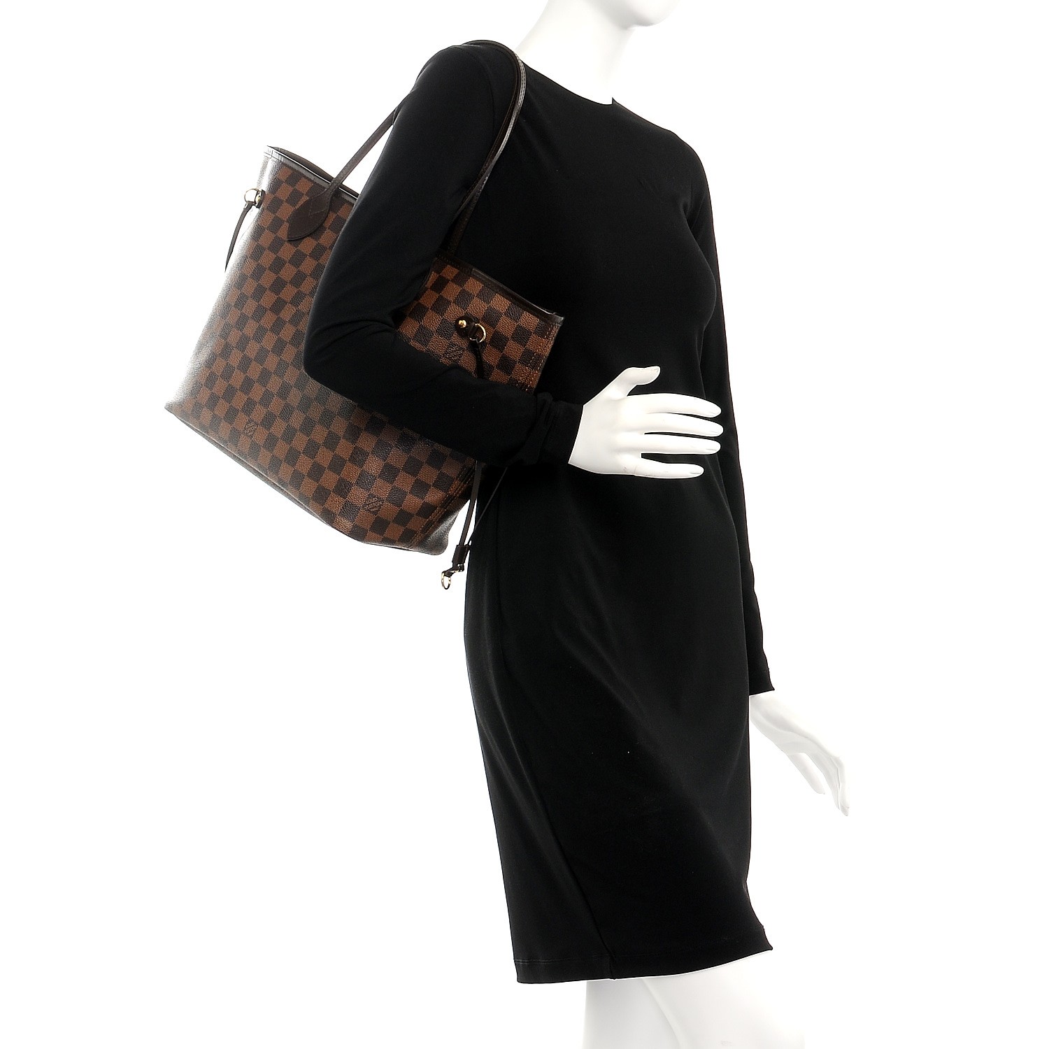 black checkered lv neverfull