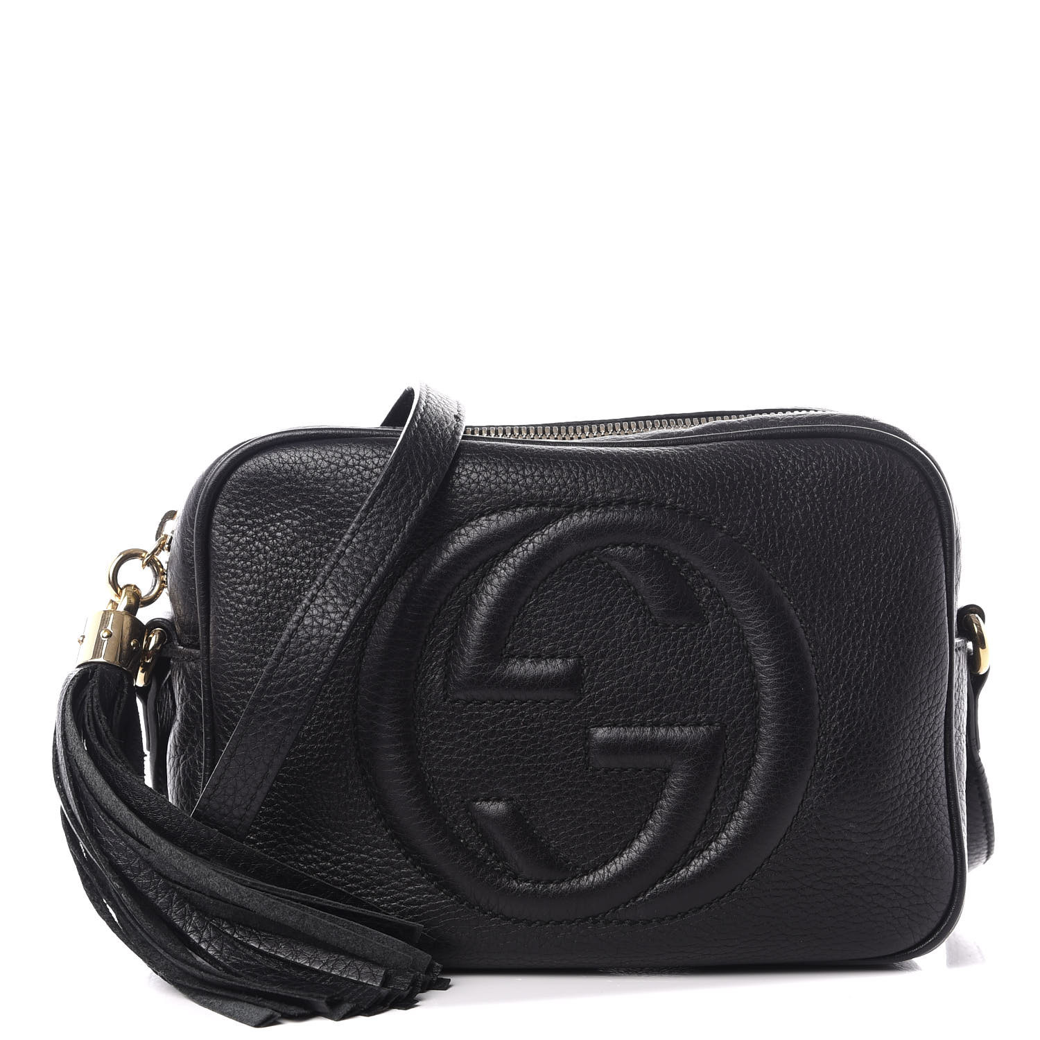 GUCCI Pebbled Calfskin Small Soho Disco 