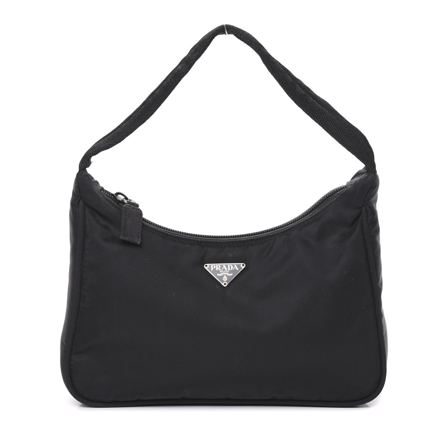 PRADA Tessuto Nylon Sport Shoulder Bag Black 585563