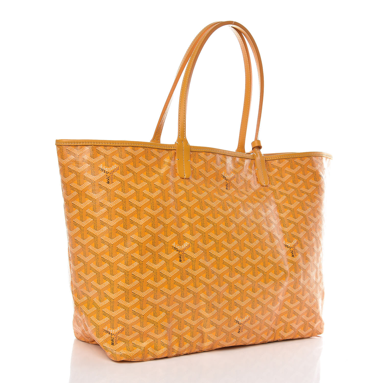 yellow goyard st louis tote